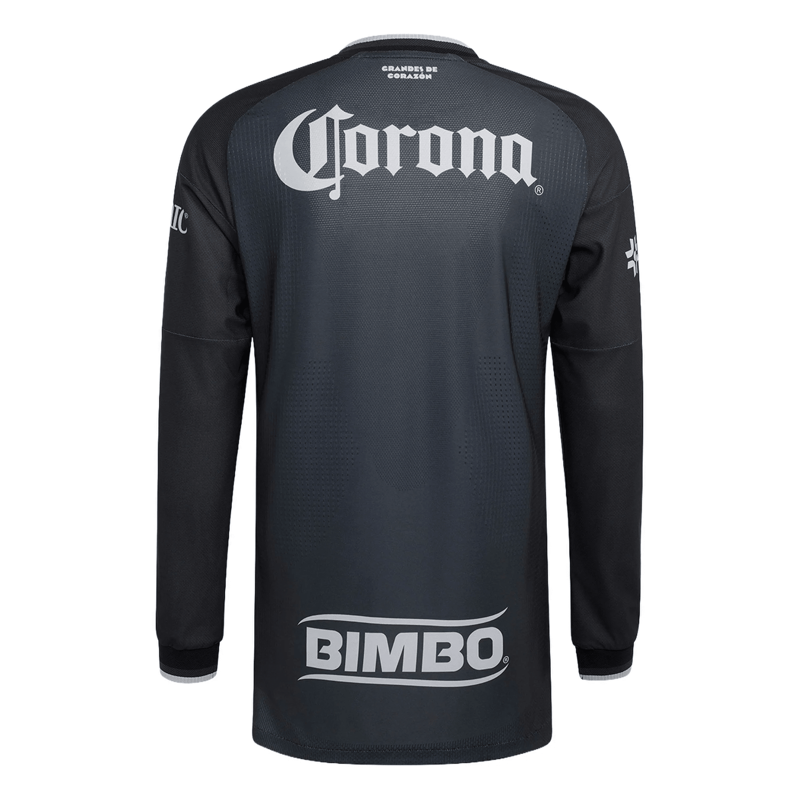 adidas Club America Authentic Long Sleeve Away Jersey 26/27 (Black/Carbon) | SoccerWearhouse