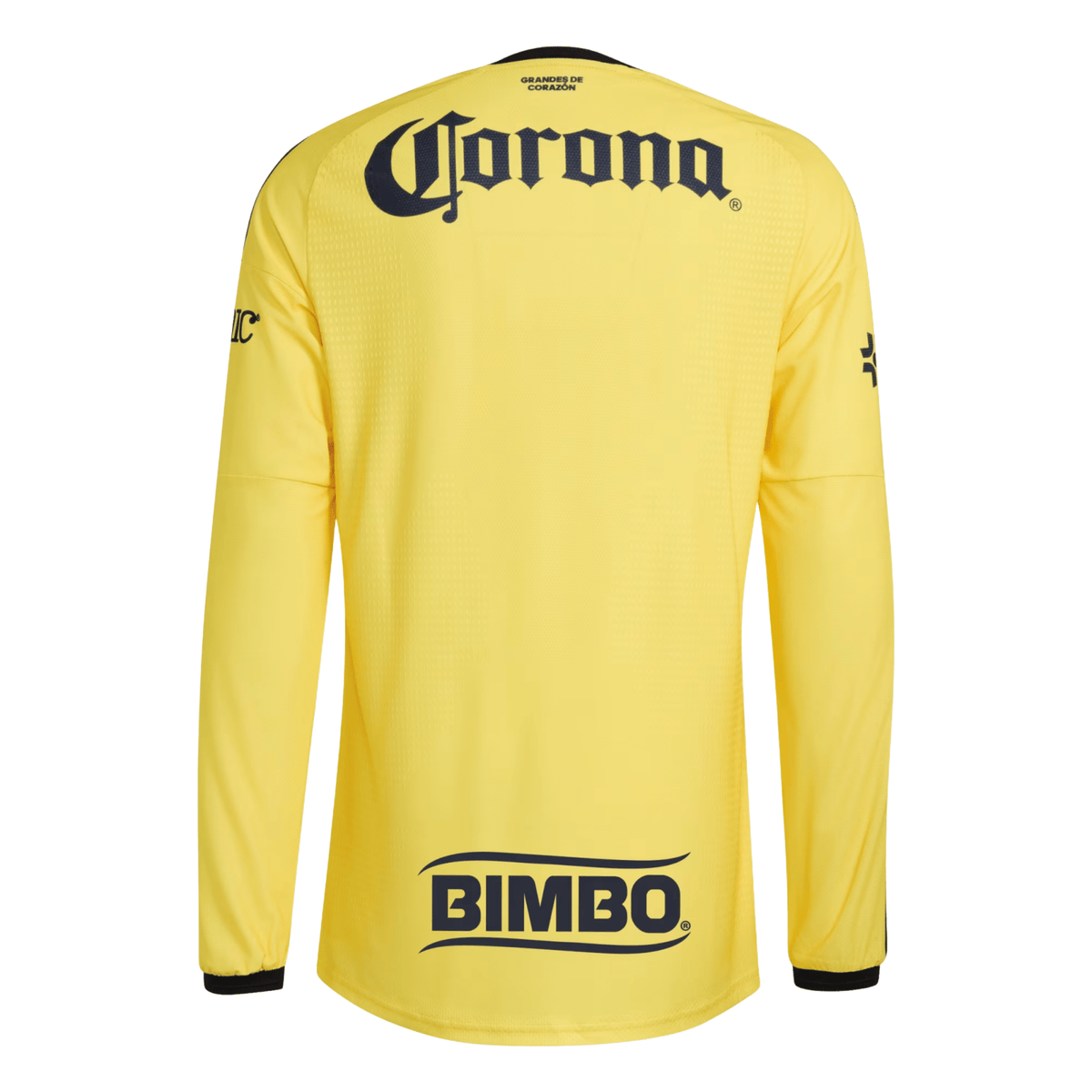 adidas Club América Long Sleeve Authentic Home Jersey 26/27 (Yellow) | SoccerWearhouse