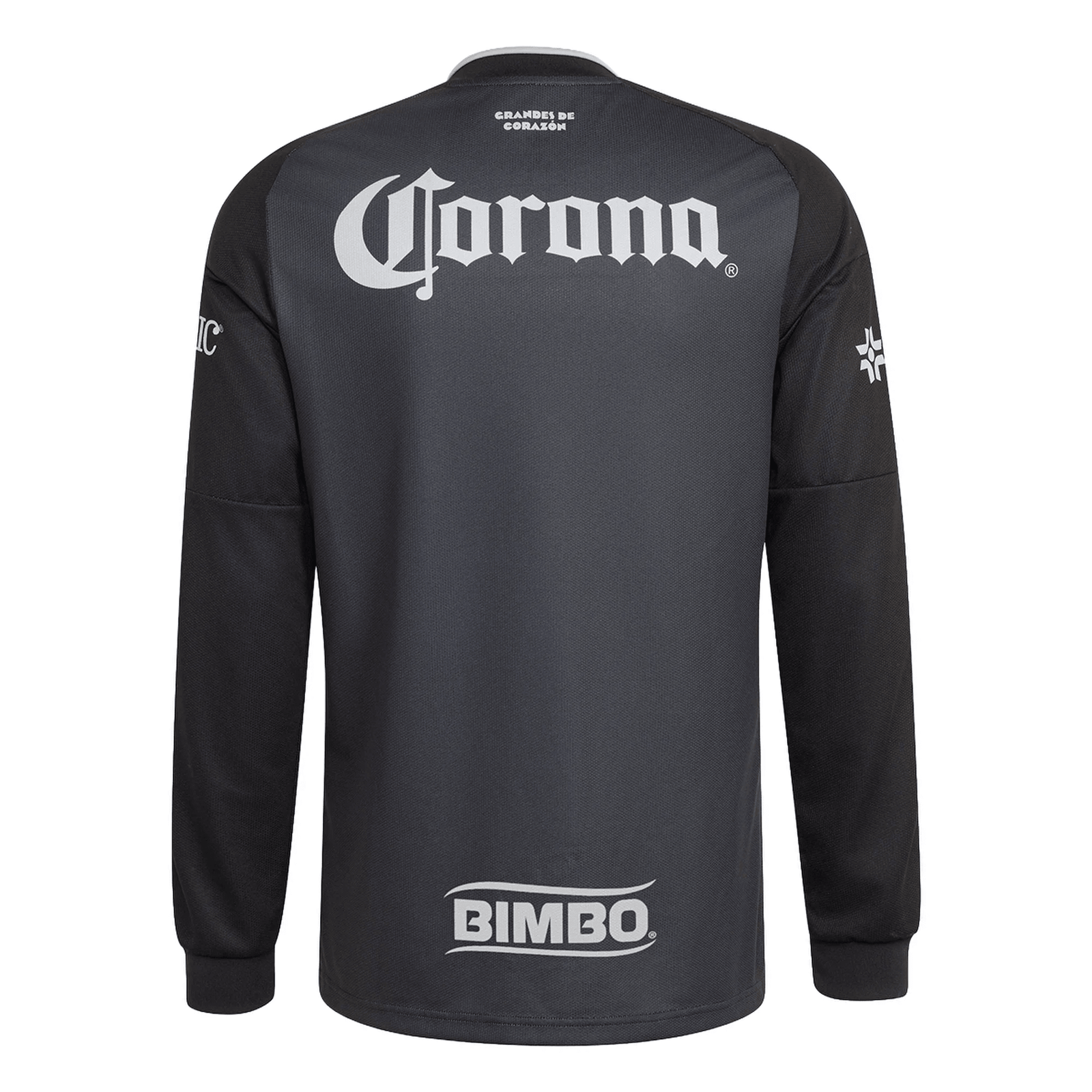 adidas Club America Long Sleeve Away Jersey 26/27 (Black/Carbon) | SoccerWearhouse