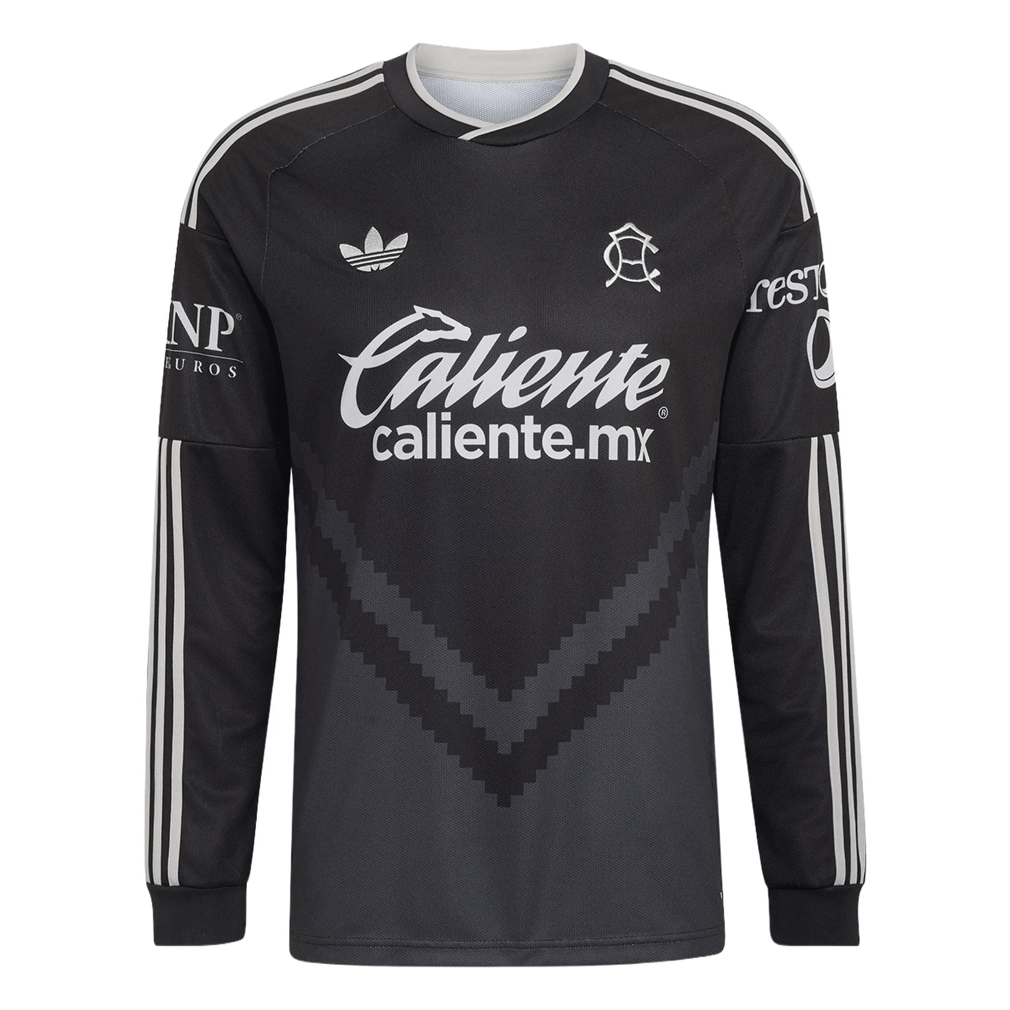 adidas Club America Long Sleeve Away Jersey 26/27 (Black/Carbon)