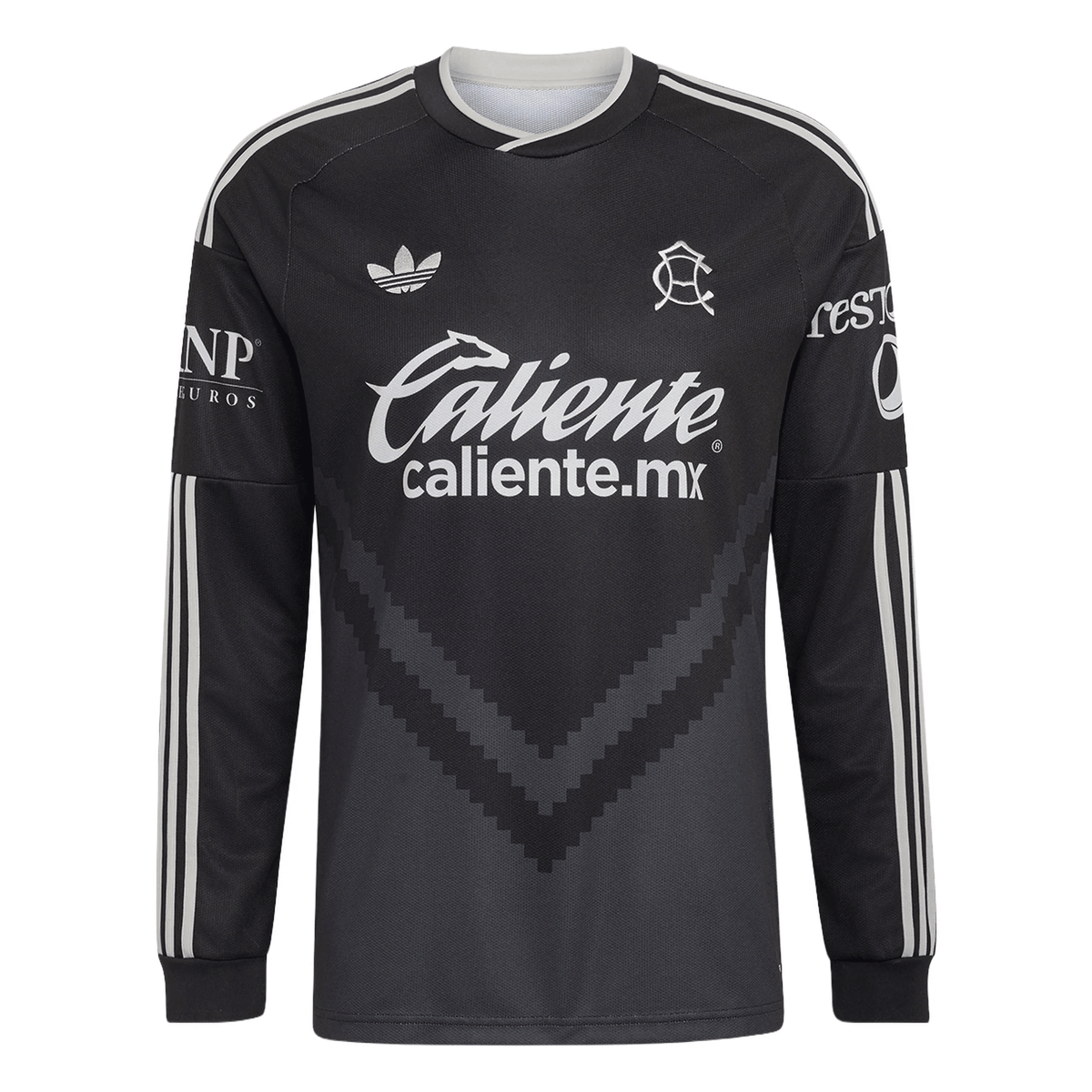 adidas Club America Long Sleeve Away Jersey 26/27 (Black/Carbon) | SoccerWearhouse