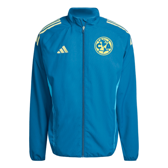 adidas Club America Tiro 25 Prematch Jacket (Blue/Yellow) | SoccerWearhouse