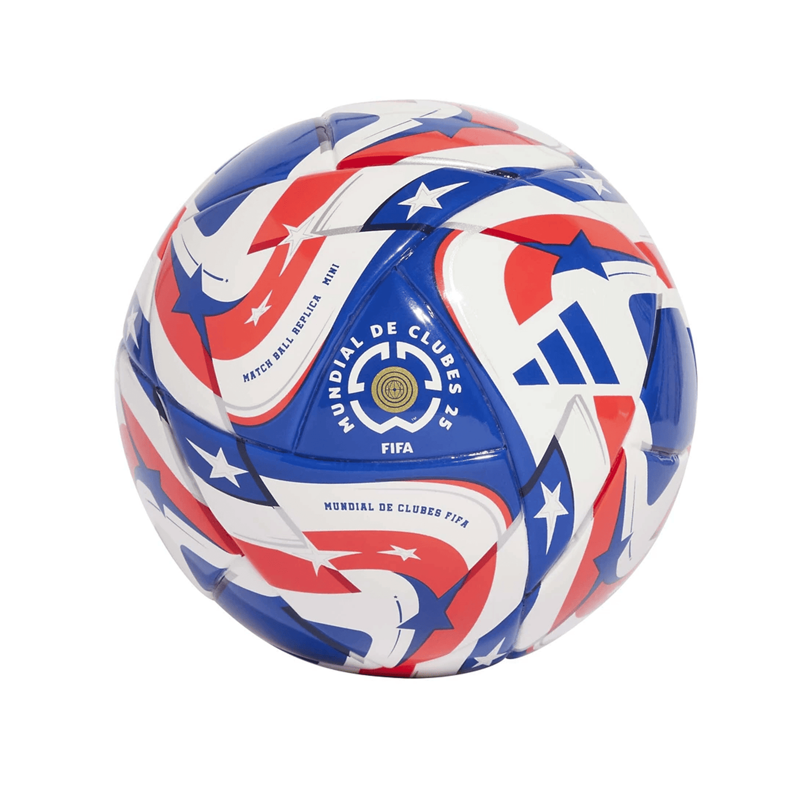 adidas Club World Cup Mini Ball 25/26 (White/Power Blue/Lucid Red) | SoccerWearhouse