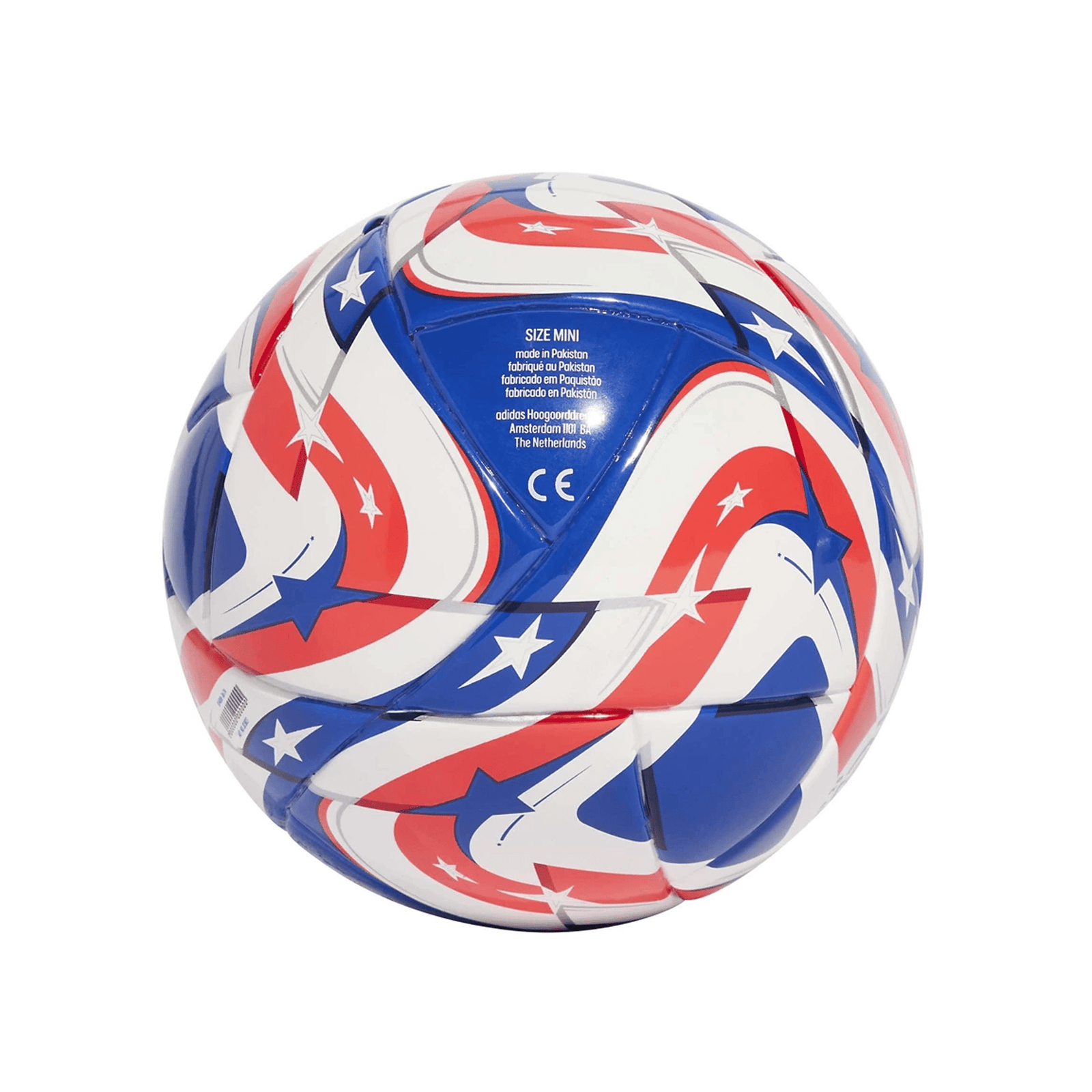 adidas Club World Cup Mini Ball 25/26 (White/Power Blue/Lucid Red) | SoccerWearhouse