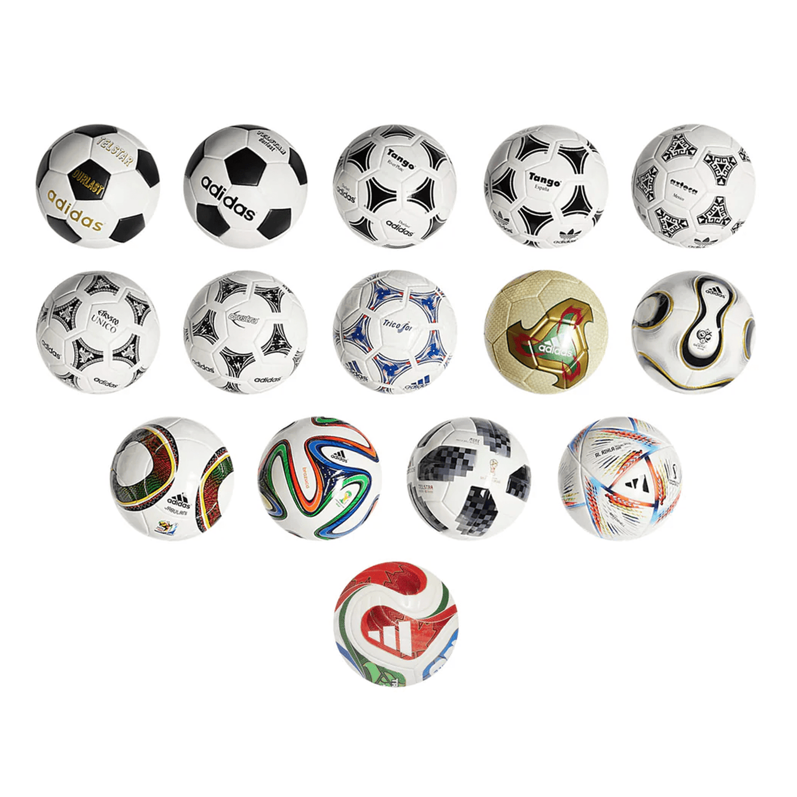 adidas Collectors Edition FIFA World Cup 2026 Historical Mini Ball Set (Multi) | SoccerWearhouse