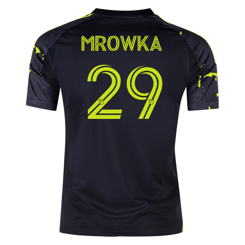 adidas Columbus Crew Cole Mrowka Away Jersey 25/26 (Black/Yellow) | SoccerWearhouse