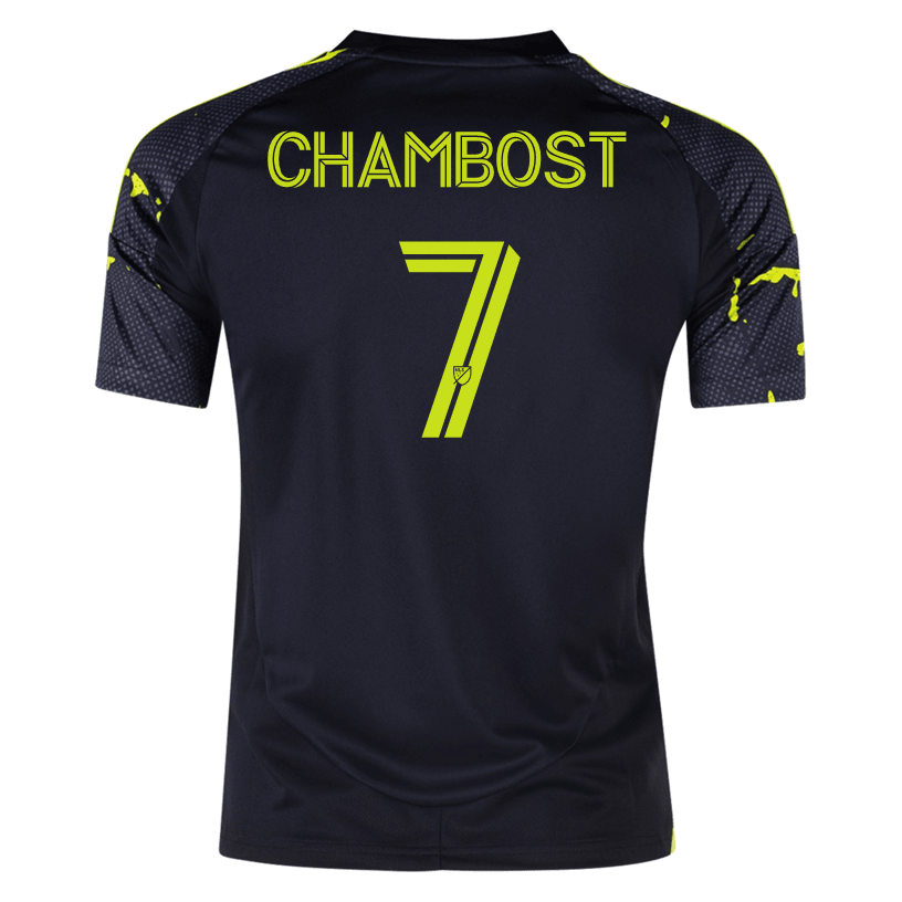 adidas Columbus Crew Dylan Chambost Away Jersey 25/26 (Black/Yellow) | SoccerWearhouse