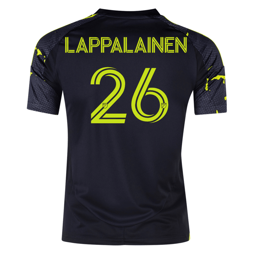 adidas Columbus Crew Lassi Lappalainen Away Jersey 25/26 (Black/Yellow) | SoccerWearhouse