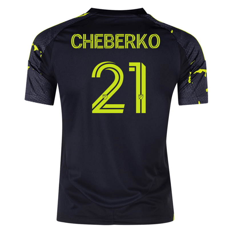 adidas Columbus Crew Yevhen Cheberko Away Jersey 25/26 (Black/Yellow) | SoccerWearhouse
