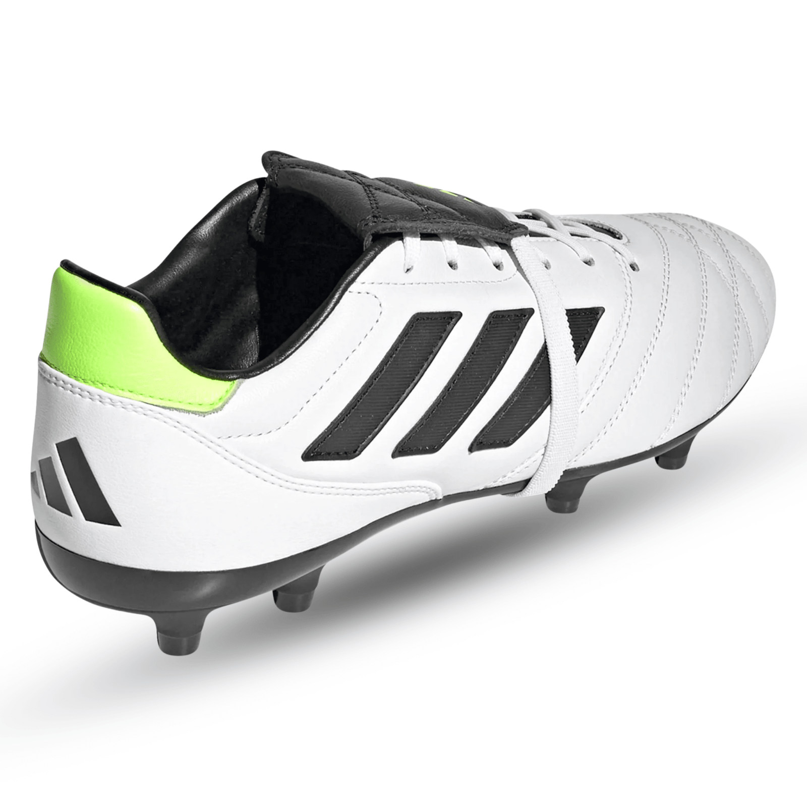 adidas Copa Gloro Firm Ground Soccer Cleats (White/Core Black/Lucid Lemon) | SoccerWearhouse