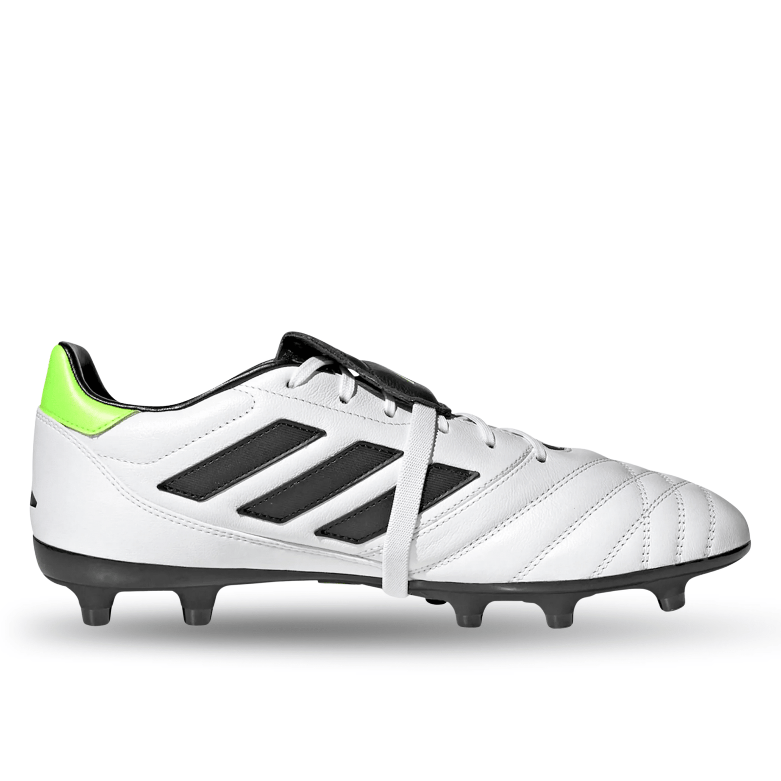 adidas Copa Gloro Firm Ground Soccer Cleats (White/Core Black/Lucid Lemon) | SoccerWearhouse