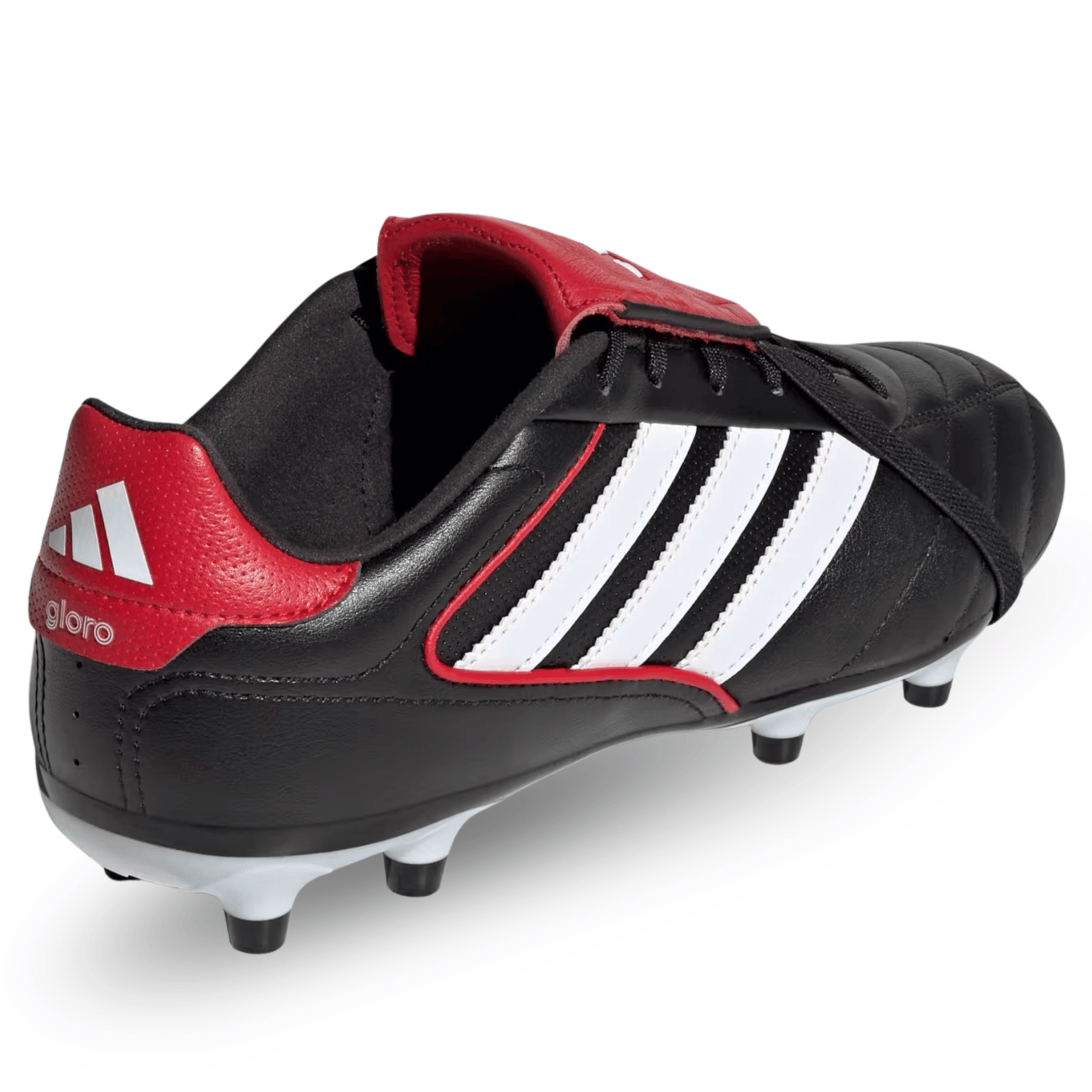 adidas Copa Gloro II FG Soccer Cleats (White/Black/Better Scarlet) | SoccerWearhouse