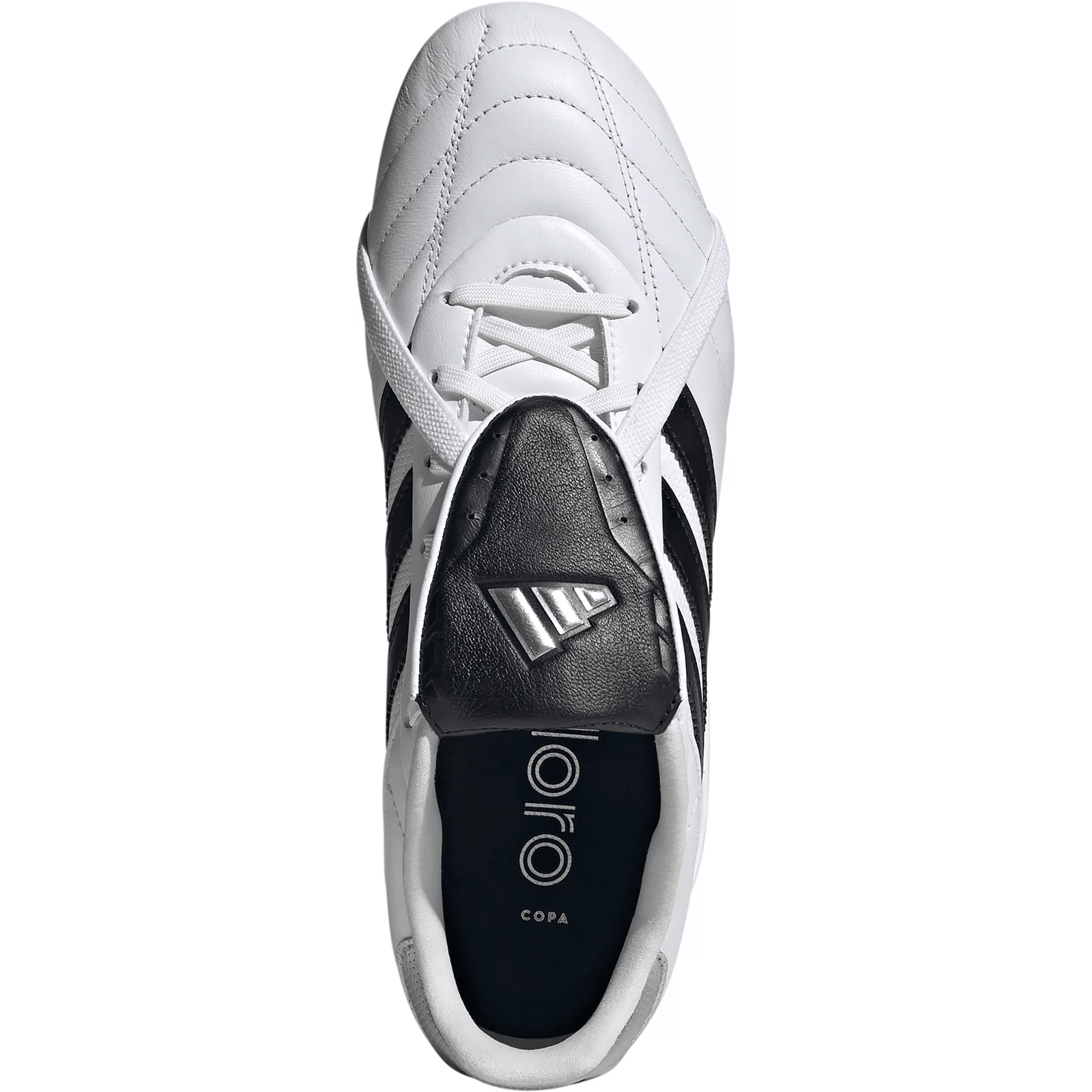 adidas Copa Gloro II FG Soccer Cleats (White/Metallic Silver) | SoccerWearhouse