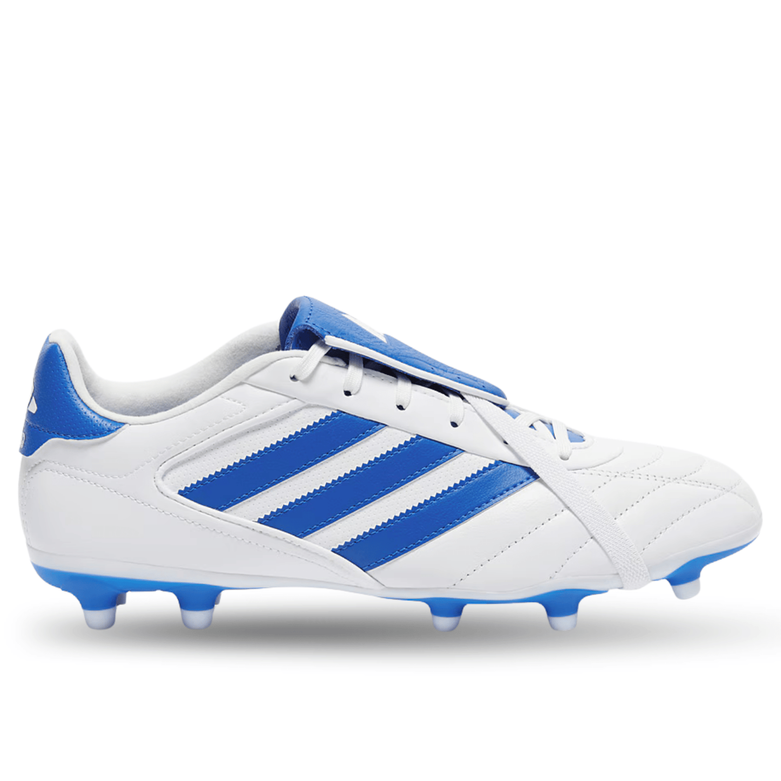 adidas Copa Gloro II FG Soccer Cleats (White/Royal Blue) | SoccerWearhouse