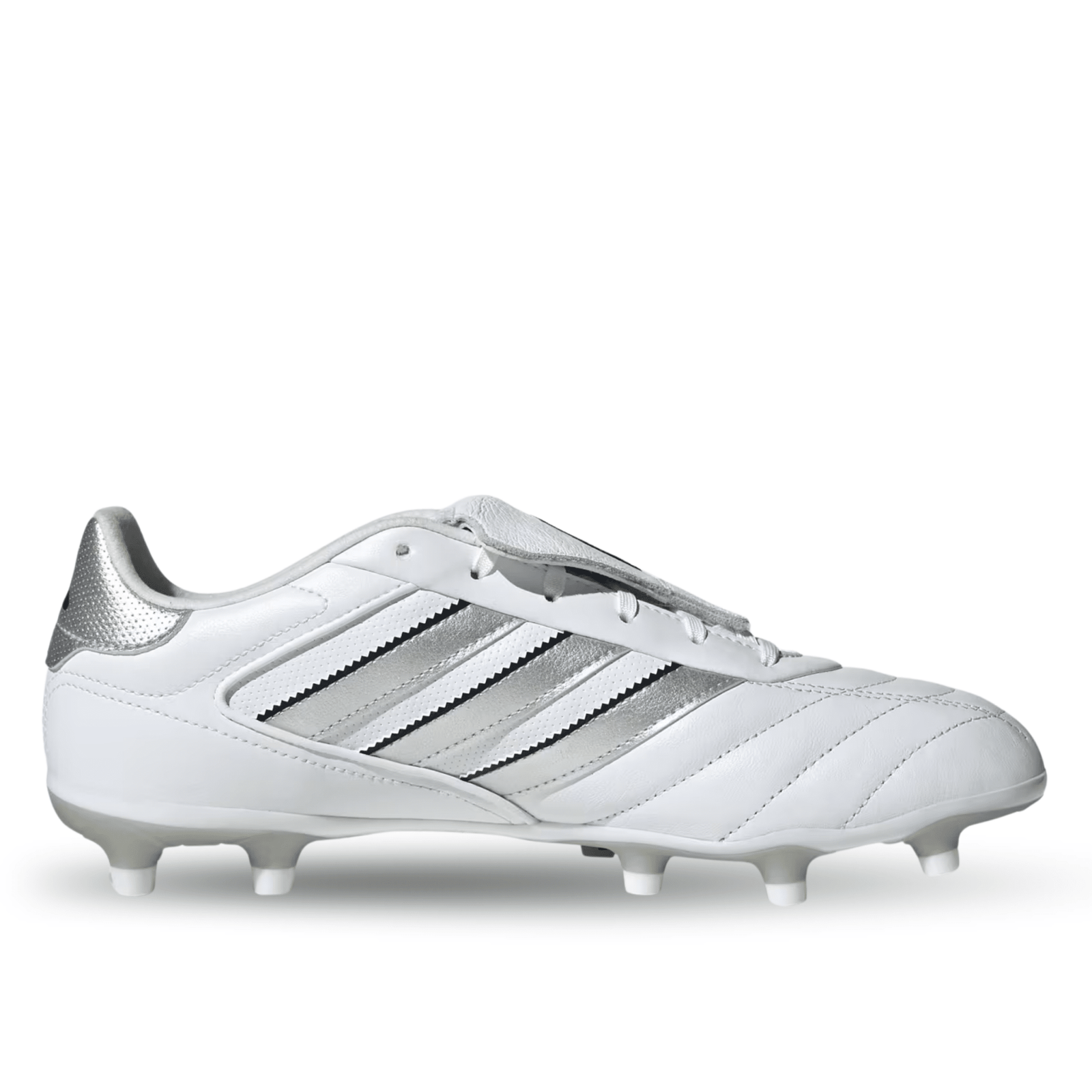 adidas Copa Gloro II FG Soccer Cleats (White/Silver Metallic) | SoccerWearhouse