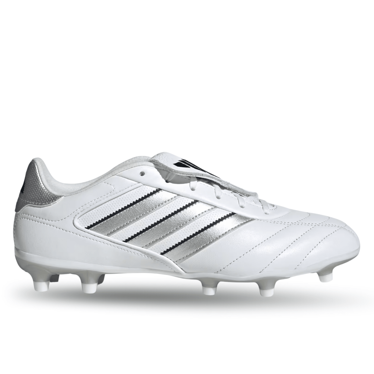 adidas Copa Gloro II FG Soccer Cleats (White/Silver Metallic) | SoccerWearhouse