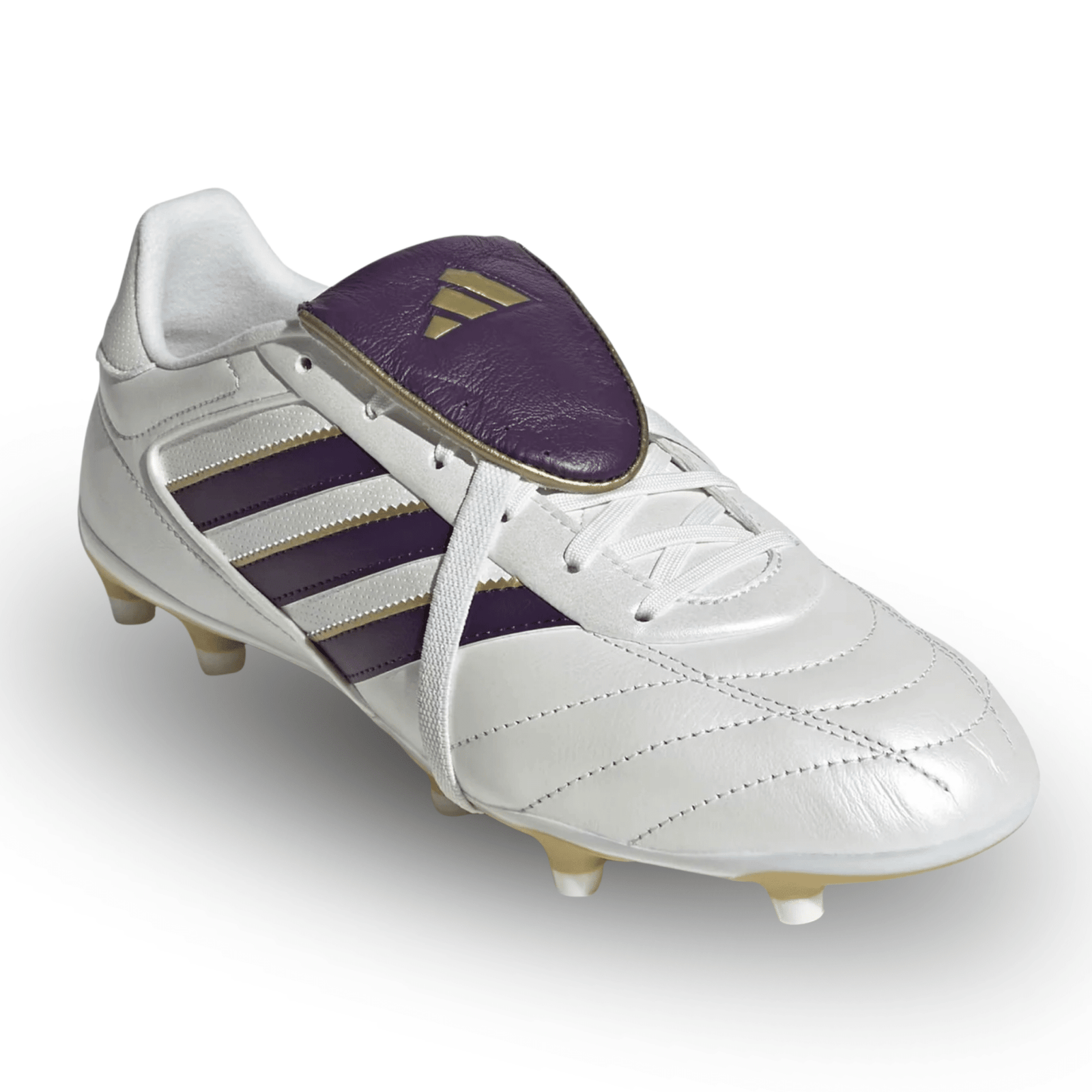 Adidas Copa Gloro II Firm Ground (White/Purple/Gold) | SoccerWearhouse