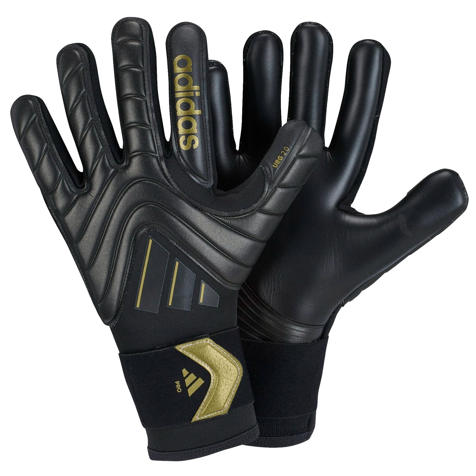 adidas Copa Goalkeeper Pro Glove (Black/Metallic Gold) | SoccerWearhouse