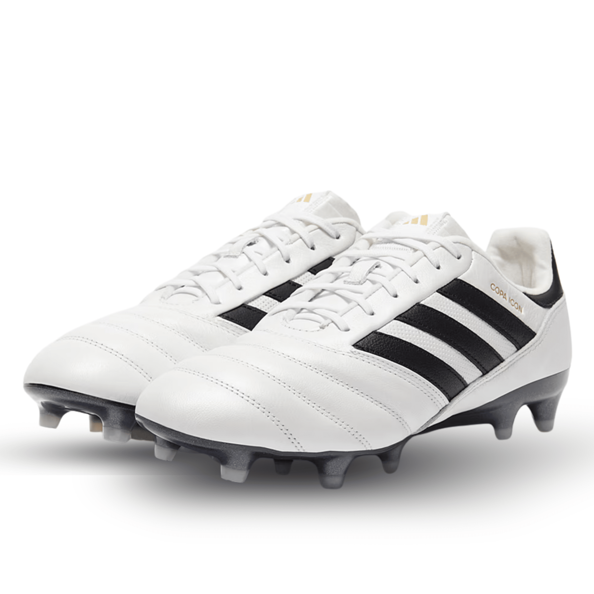 adidas Copa Icon FG Soccer Cleats (White/Black/Metallic Gold)