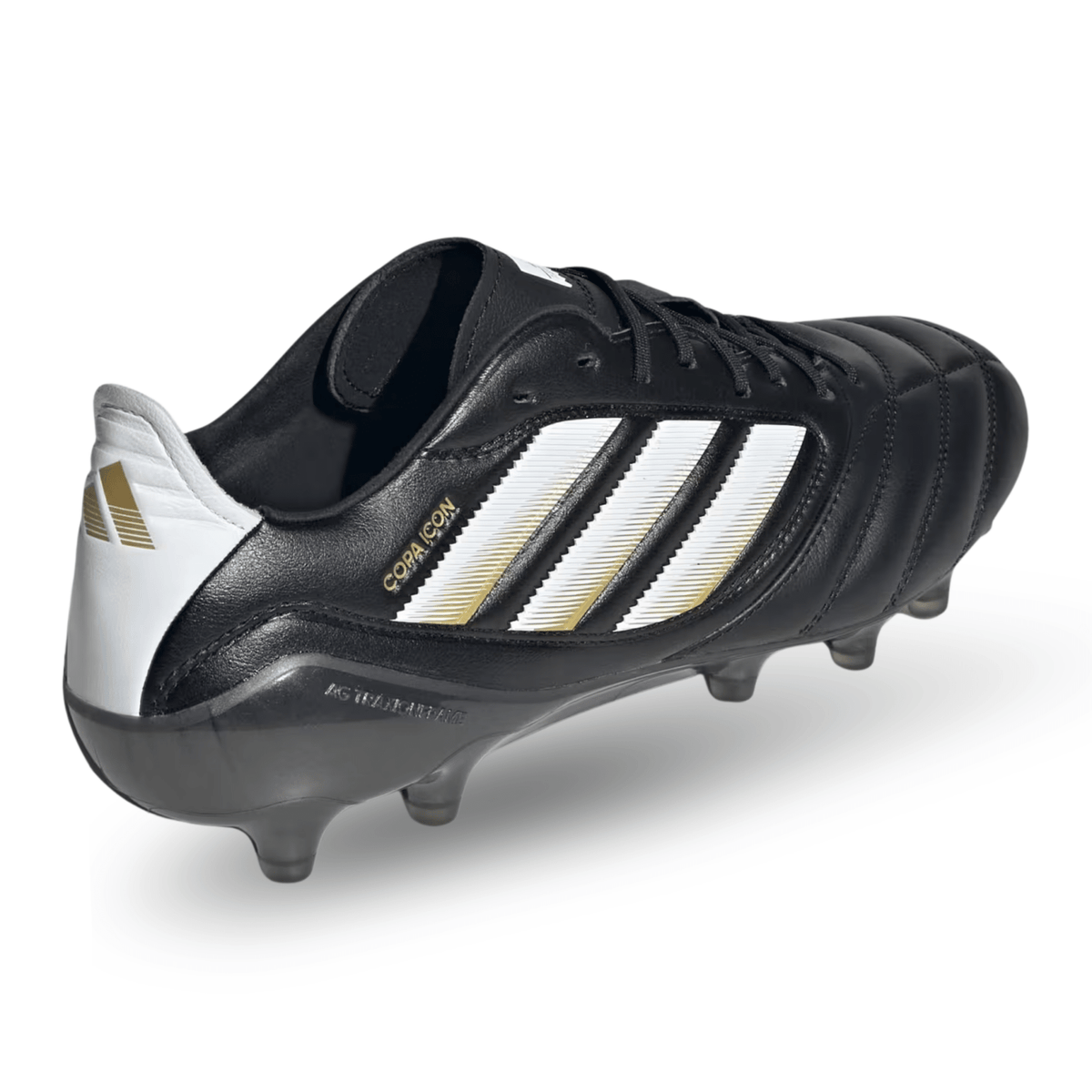 adidas Copa Icon II FG/AG Soccer Cleats (Black/White/Metallic Gold) | SoccerWearhouse
