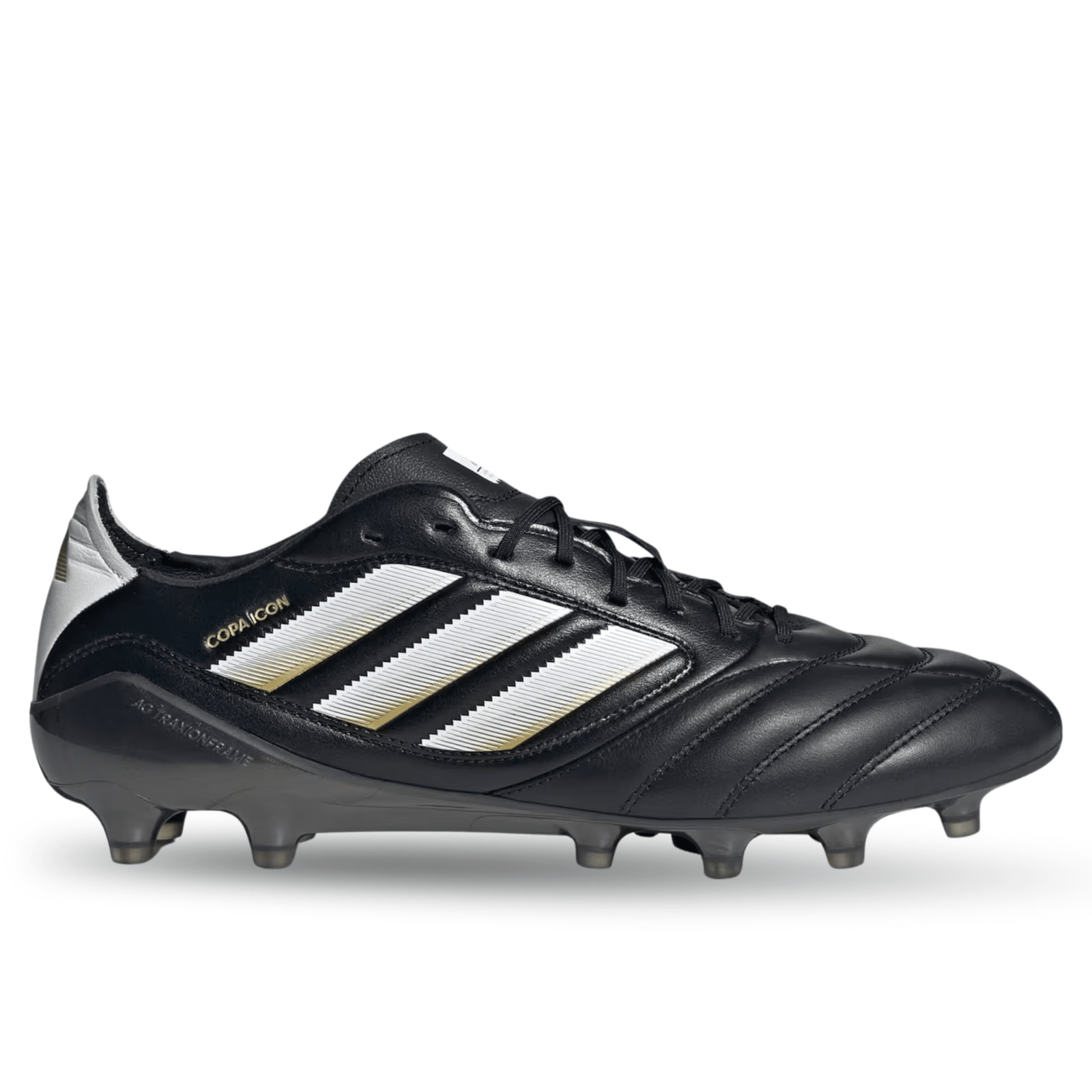 adidas Copa Icon II FG/AG Soccer Cleats (Black/White/Metallic Gold) | SoccerWearhouse