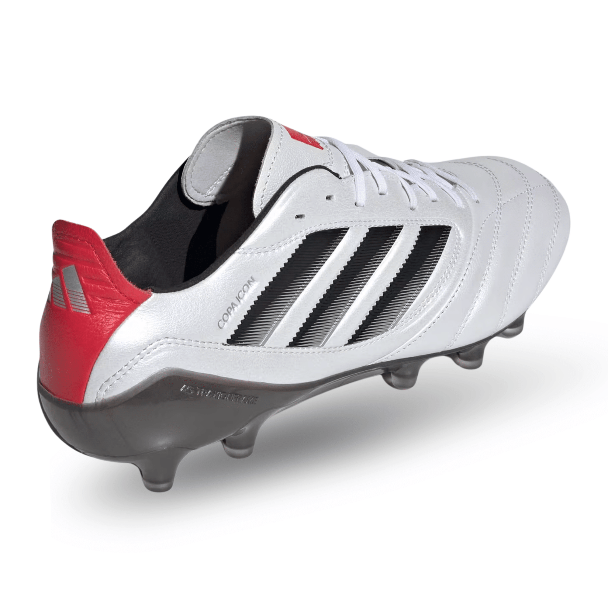 adidasCOPAICON II FG/AG27.5cmUS9 1/2天然皮革 adidas Copa Icon II FG/AG Soccer Cleats (White/Black/Pure Ruby)