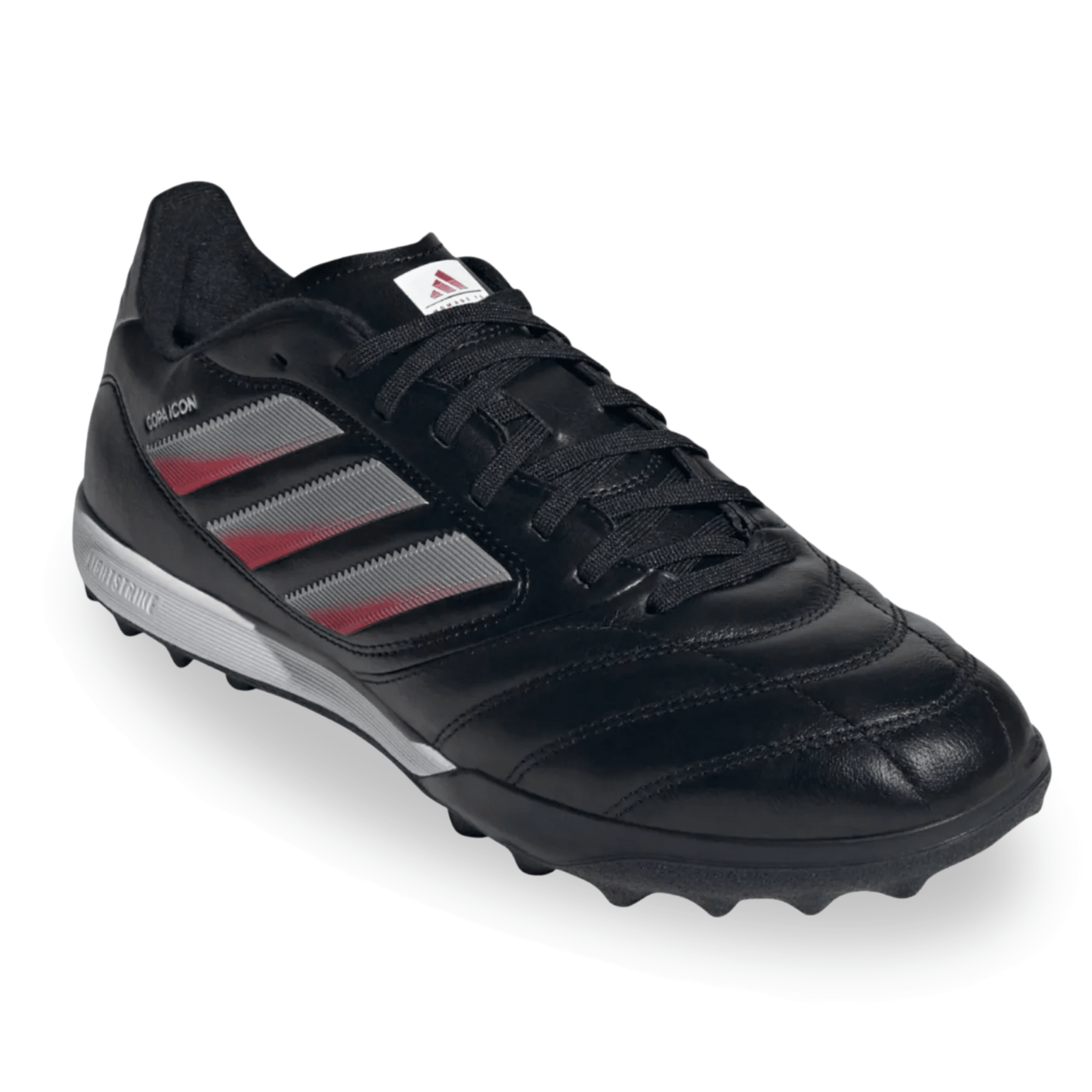 adidas Copa Icon II Pro Turf Soccer Shoes (Black/Red/Silver Metallic)