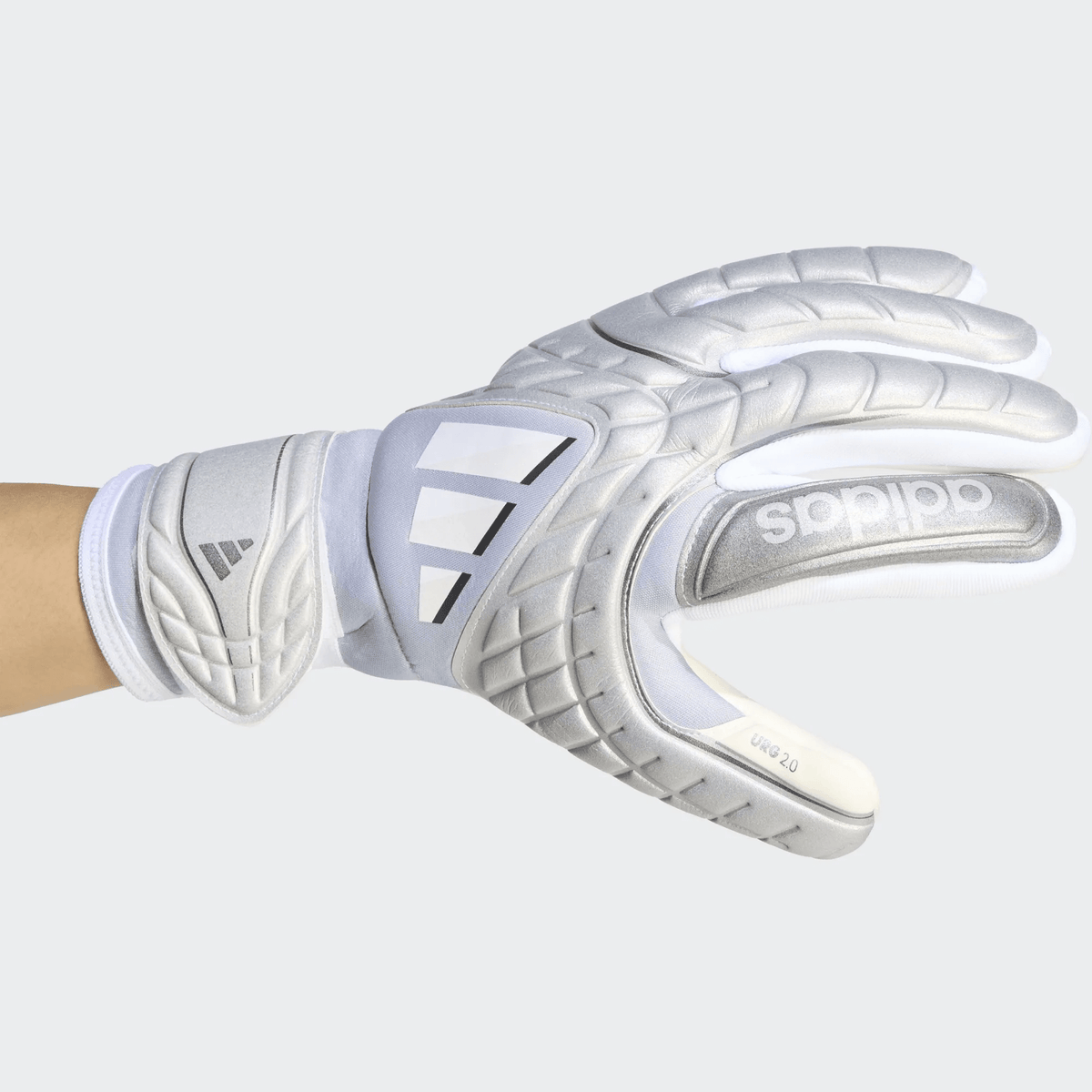 adidas Copa Pro Fingerasave Goalkeeper Gloves (Grey) | SoccerWearhouse