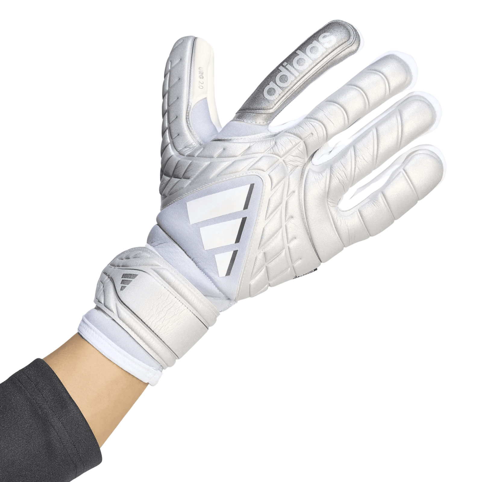 adidas Copa Pro Fingerasave Goalkeeper Gloves (Grey) | SoccerWearhouse