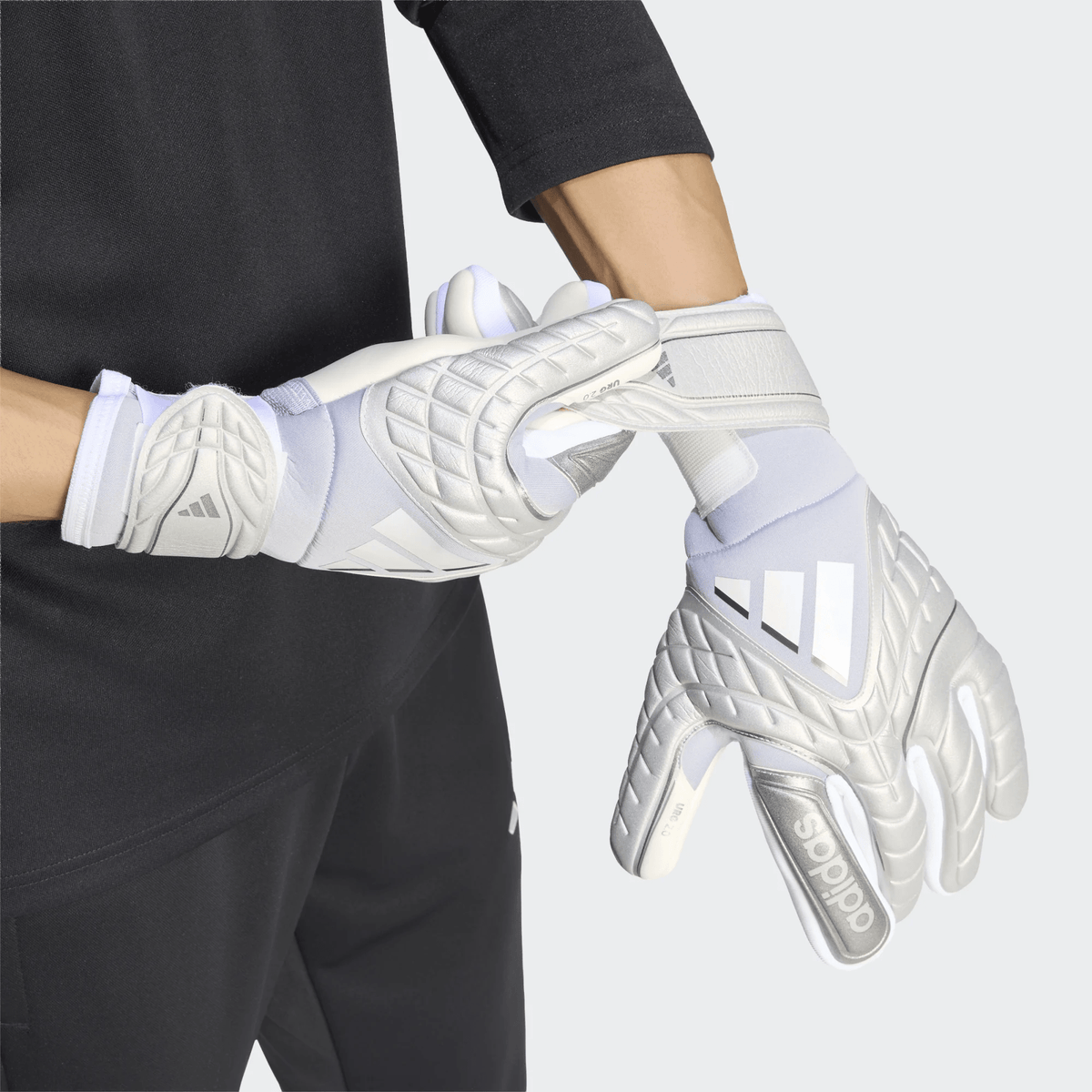 adidas Copa Pro Fingerasave Goalkeeper Gloves (Grey) | SoccerWearhouse
