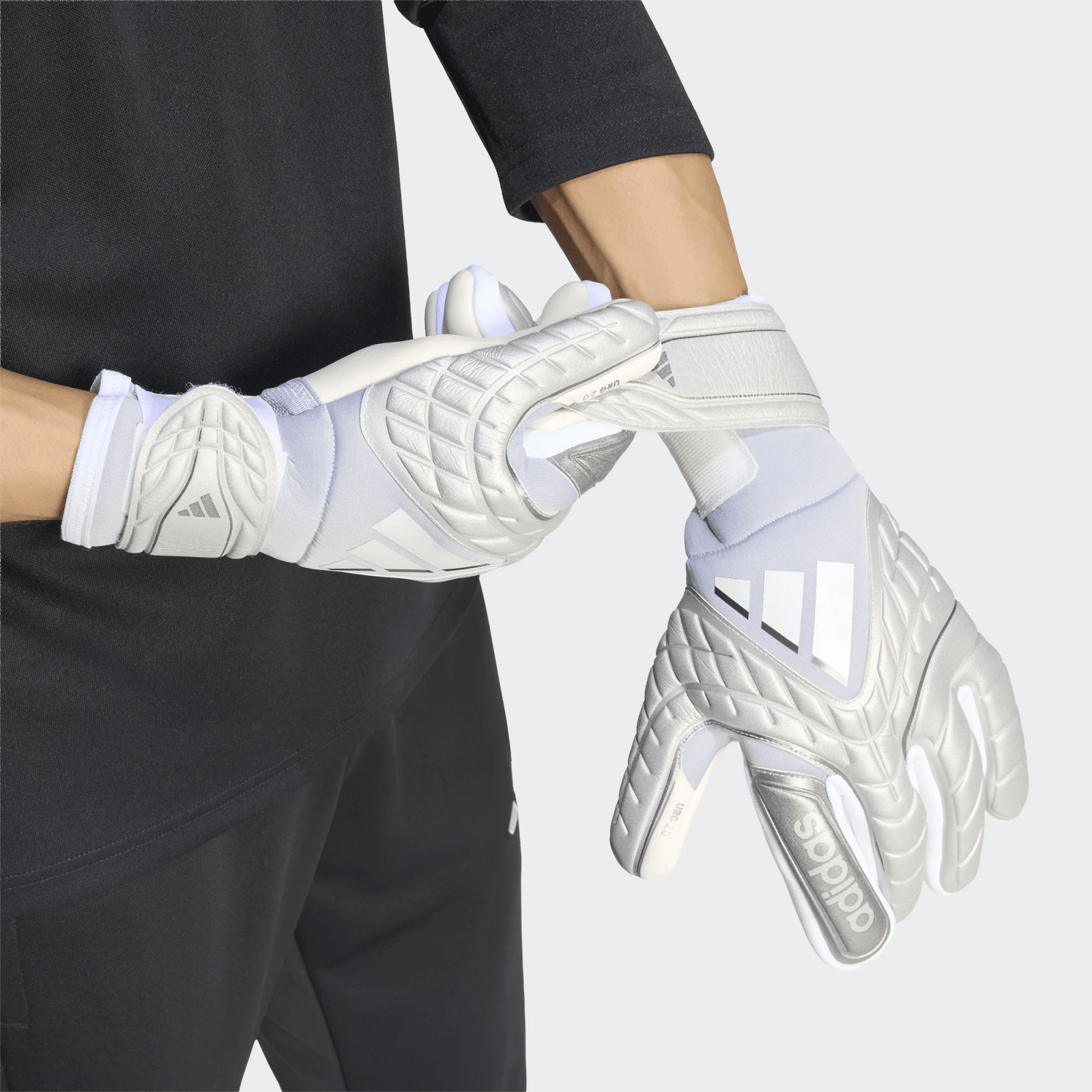 adidas Copa Pro Fingerasave Goalkeeper Gloves (Grey) | SoccerWearhouse