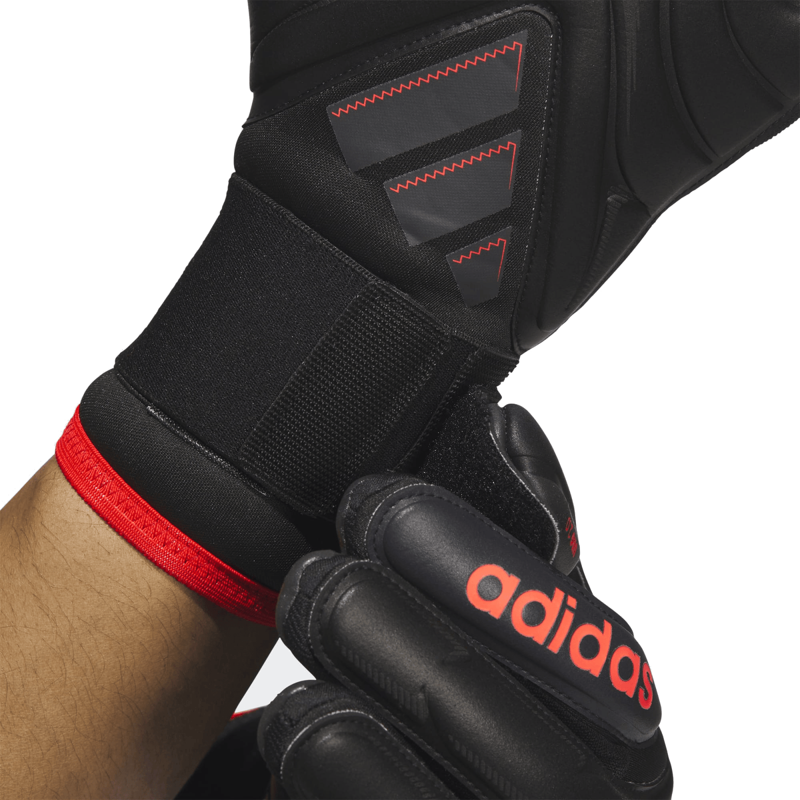 adidas Copa Pro Goalkeeper Glove (Black/Lucid Red) | SoccerWearhouse