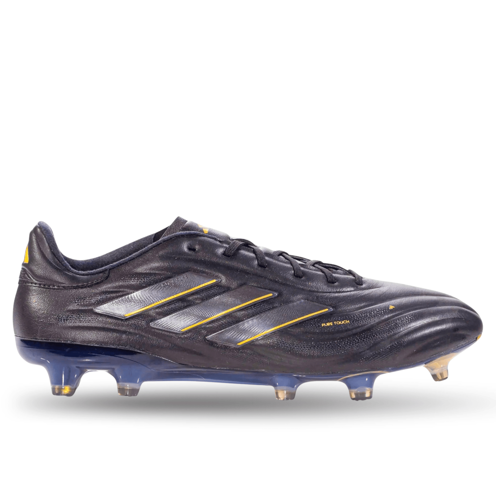 adidas Copa Pure 2 Elite FG FG Soccer Cleat (Core Black/Carbon/Gold Metallic) | SoccerWearhouse