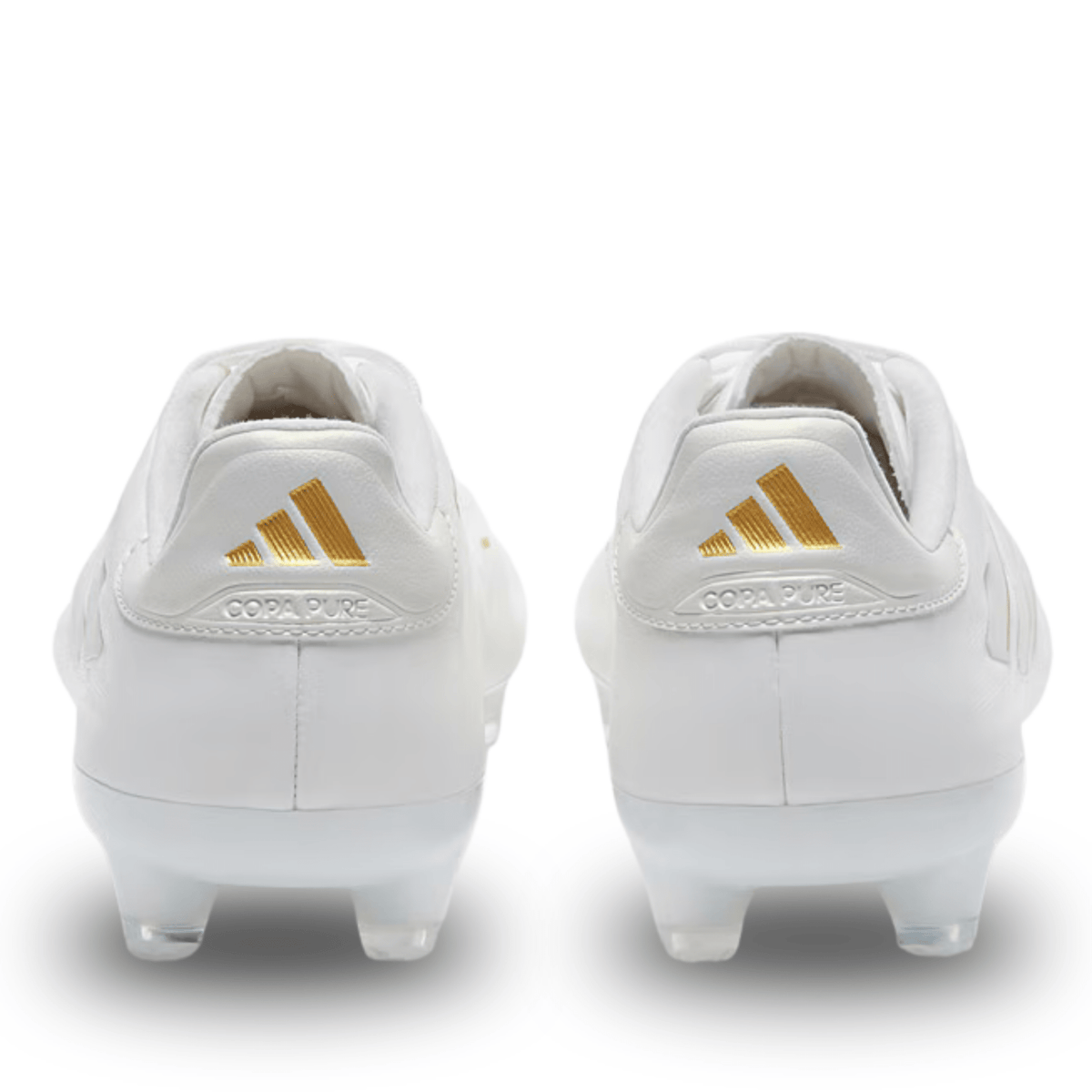 adidas Copa Pure 2 Elite FG Soccer Cleats (White/Metallic Gold) | SoccerWearhouse