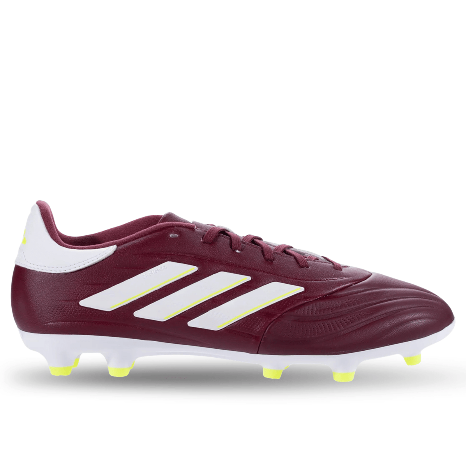 adidas Copa Pure 2 League FG Soccer Cleats (Shadow Red/White/Solar Yellow) | SoccerWearhouse