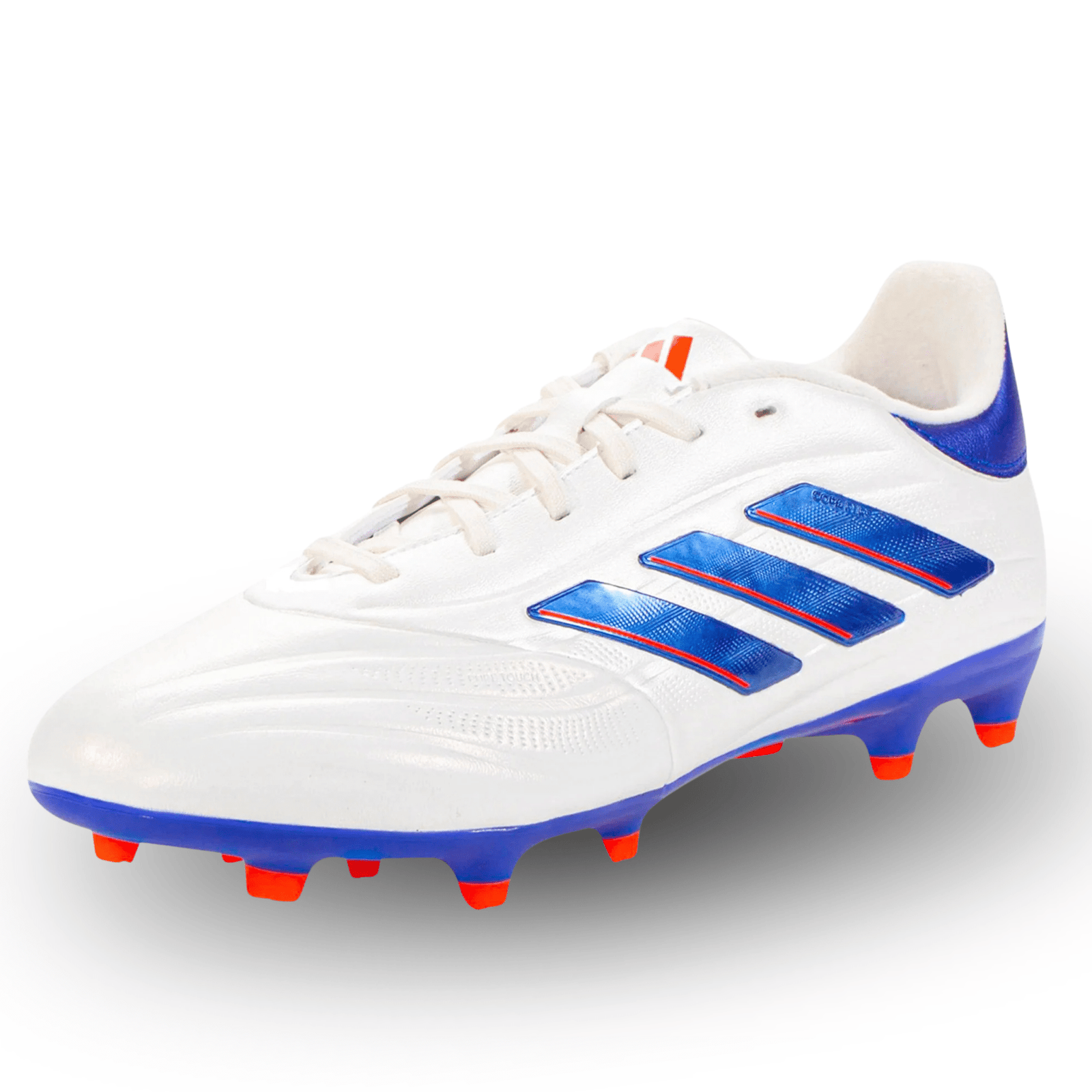 adidas Copa Pure 2 League FG (White/Lucid Blue/Solar Red) | SoccerWearhouse