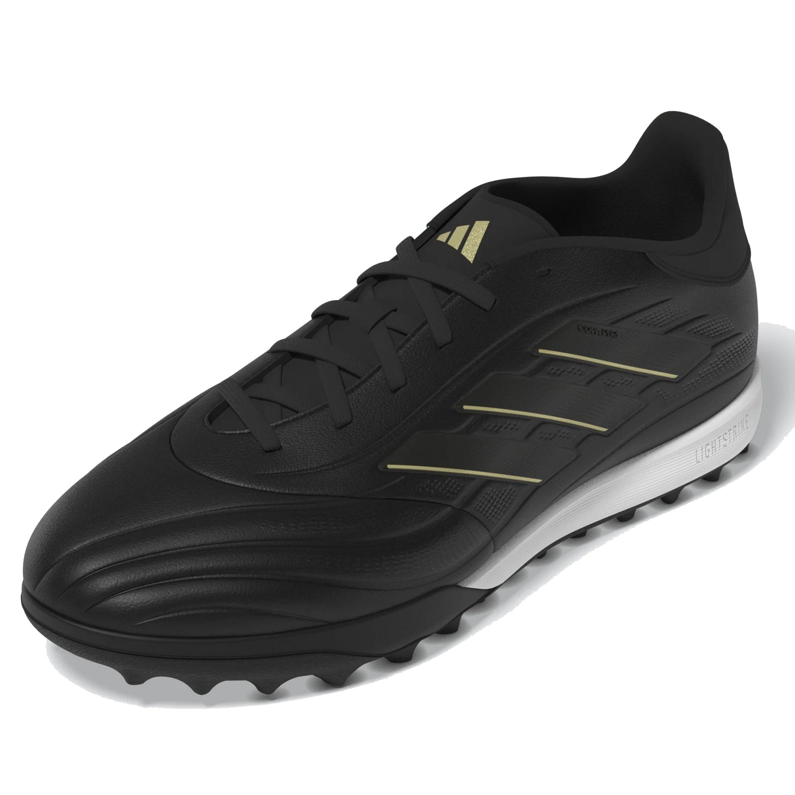 adidas Copa Pure 2 League Turf TF (Black/Carbon/Gold Metallic) | SoccerWearhouse