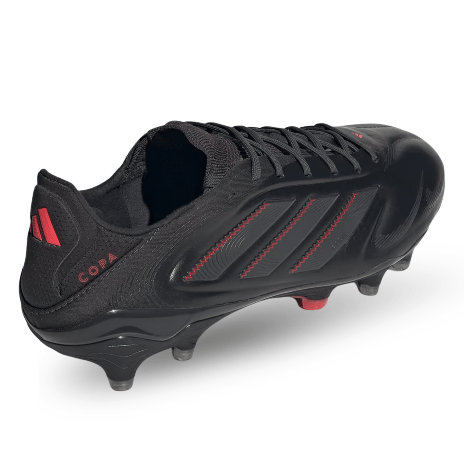 adidas Copa Pure III Elite FG Soccer Cleats (Black/Carbon/Lucid Red) | SoccerWearhouse
