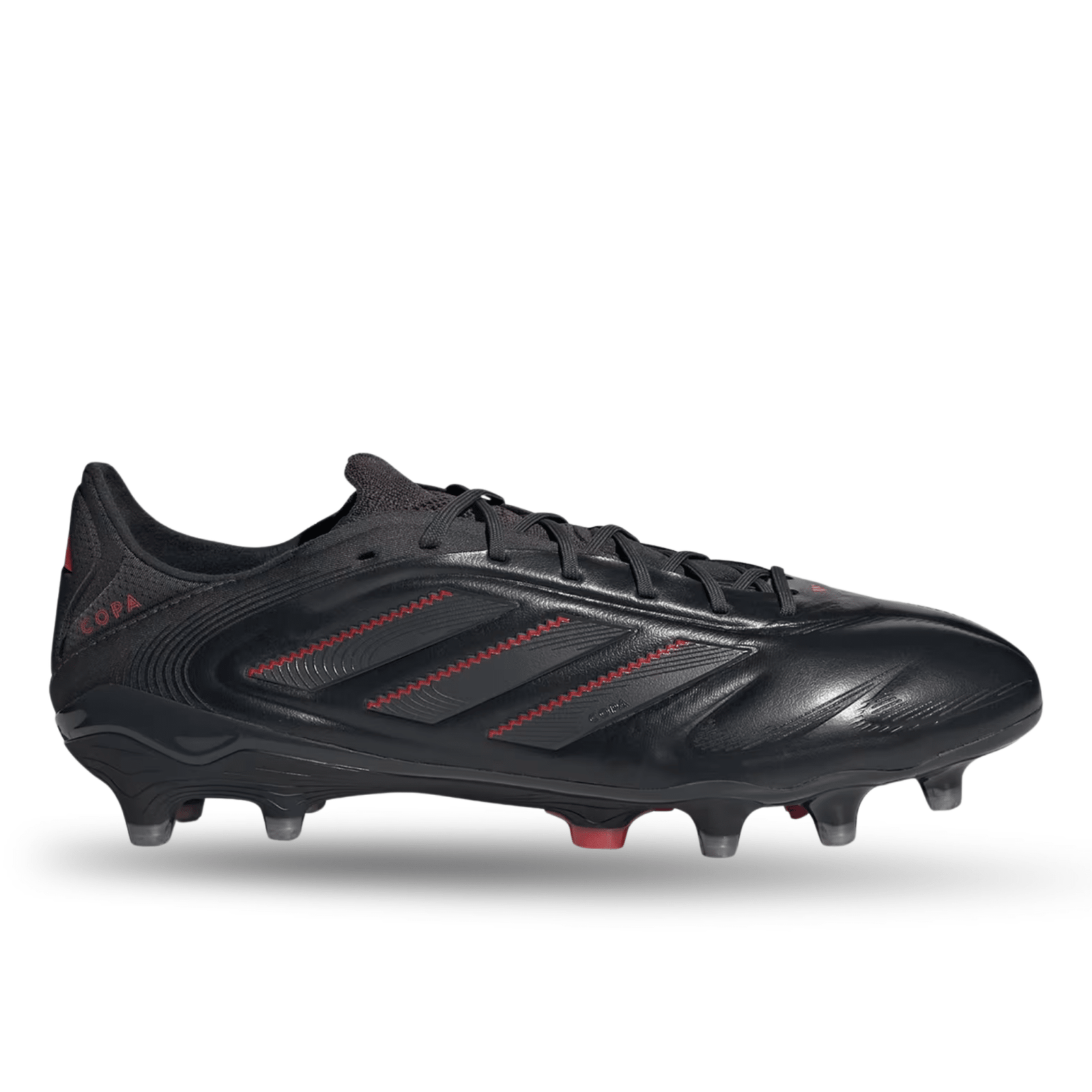 adidas Copa Pure III Elite FG Soccer Cleats (Black/Carbon/Lucid Red) | SoccerWearhouse