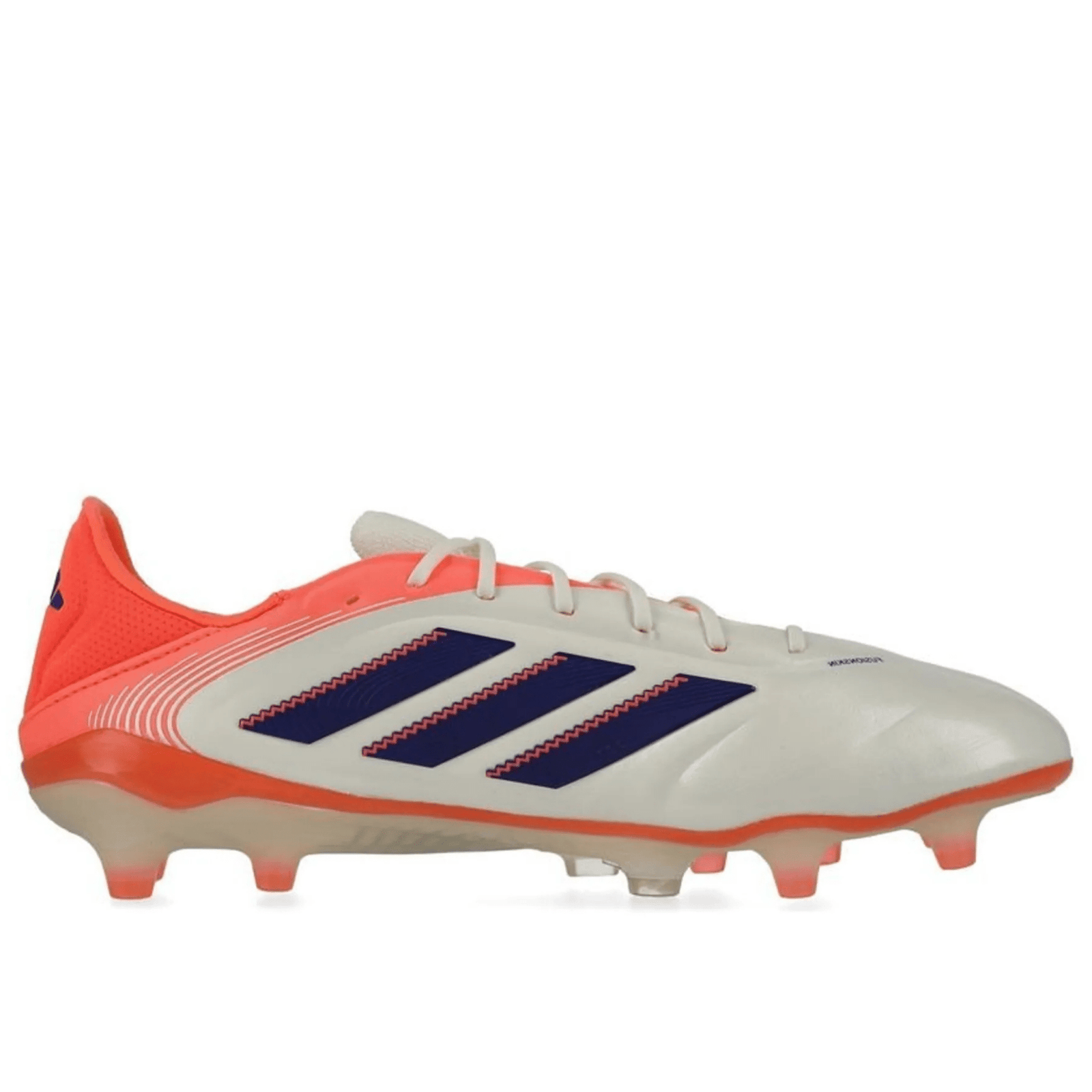 adidas Copa Pure III Elite FG Soccer Cleats (Off White/Lucid Blue/Coral) | SoccerWearhouse