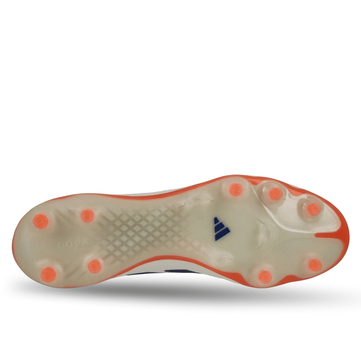 adidas Copa Pure III Elite FG Soccer Cleats (Off White/Lucid Blue/Coral) | SoccerWearhouse