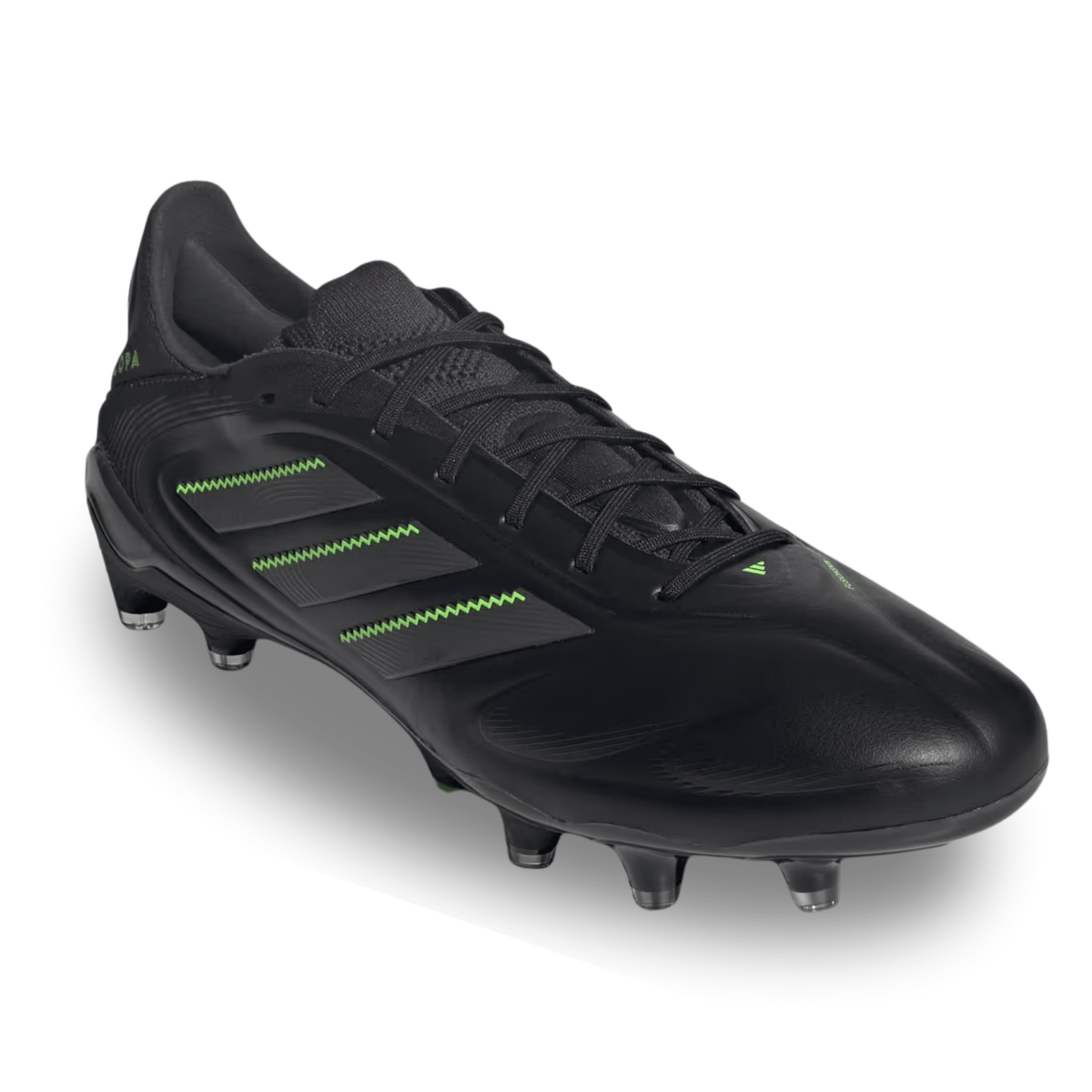 adidas Copa Pure III Elite Firm Ground Soccer Cleats (Black/Lucid Lemon) | SoccerWearhouse