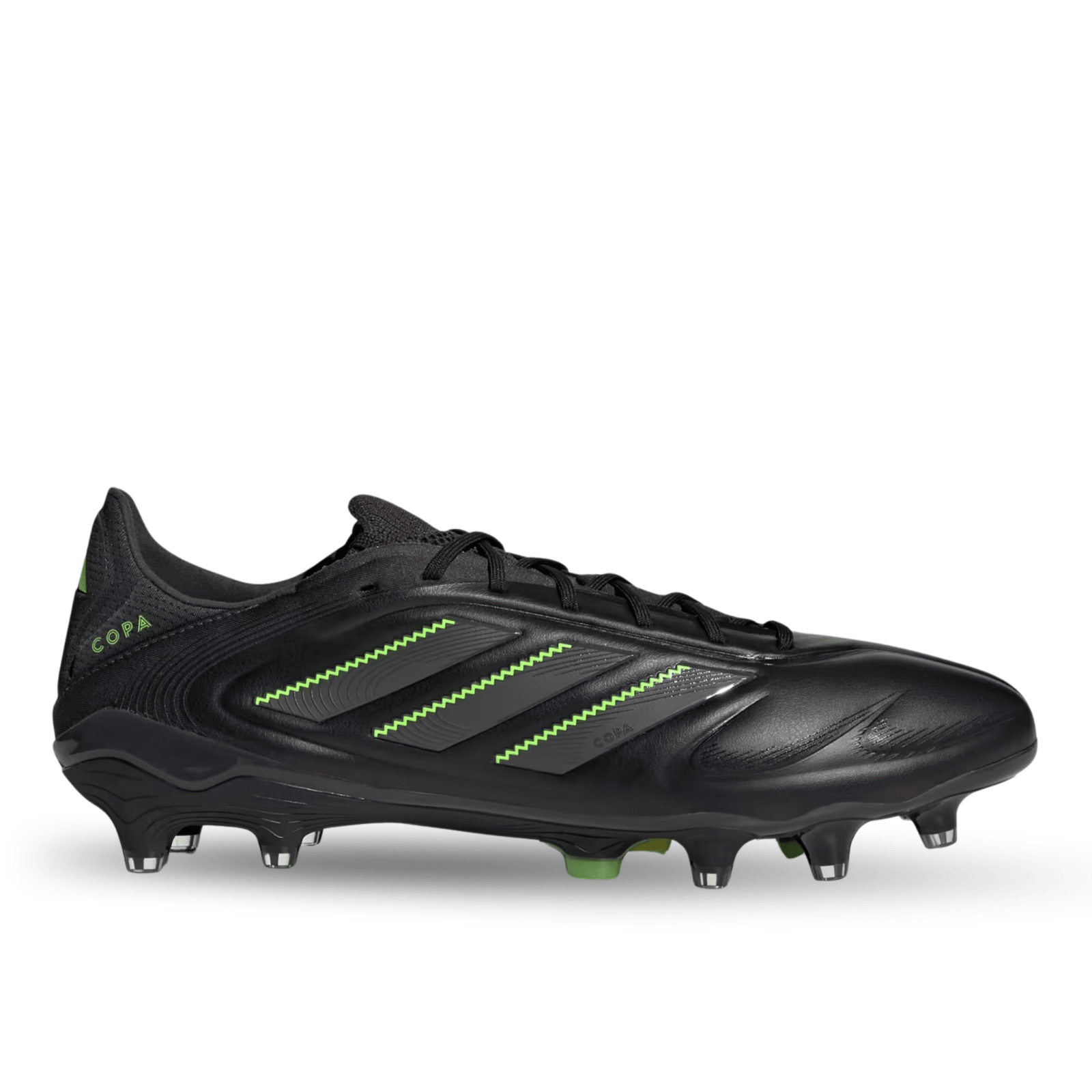 adidas Copa Pure III Elite Firm Ground Soccer Cleats (Black/Lucid Lemon) | SoccerWearhouse