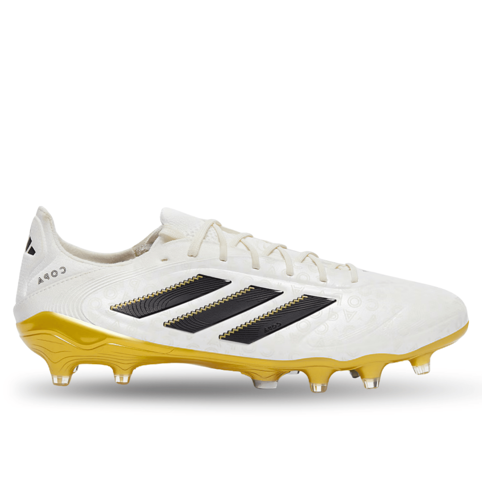adidas Copa Pure III Elite Firm Ground Soccer Cleats (Zero Metallic/Black/Gold Metallic) | SoccerWearhouse