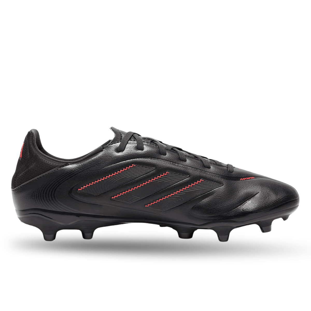 adidas Copa Pure III League FG/MG Soccer Cleats (Black/Carbon/Red) | SoccerWearhouse