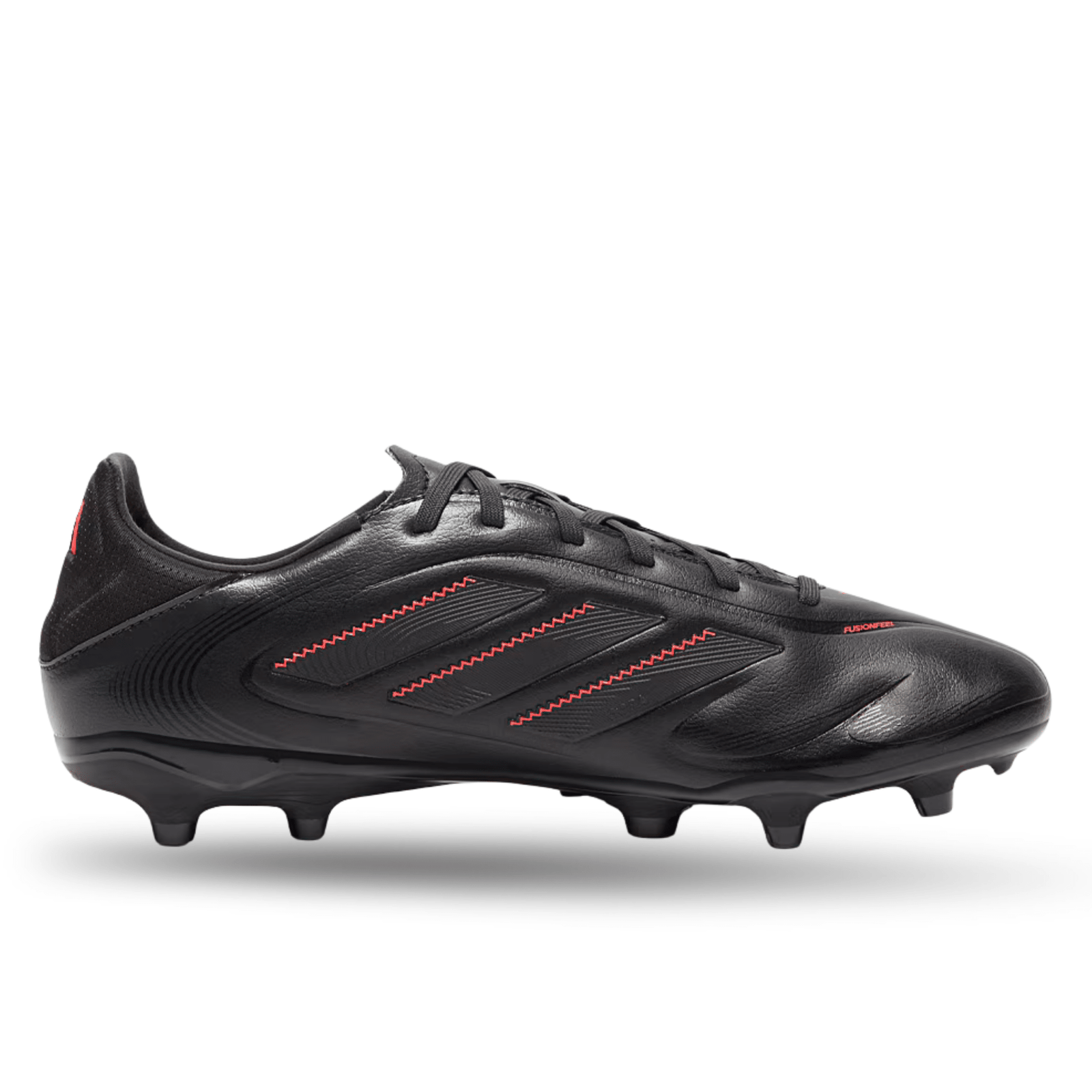 adidas Copa Pure III League FG/MG Soccer Cleats (Black/Carbon/Red) | SoccerWearhouse