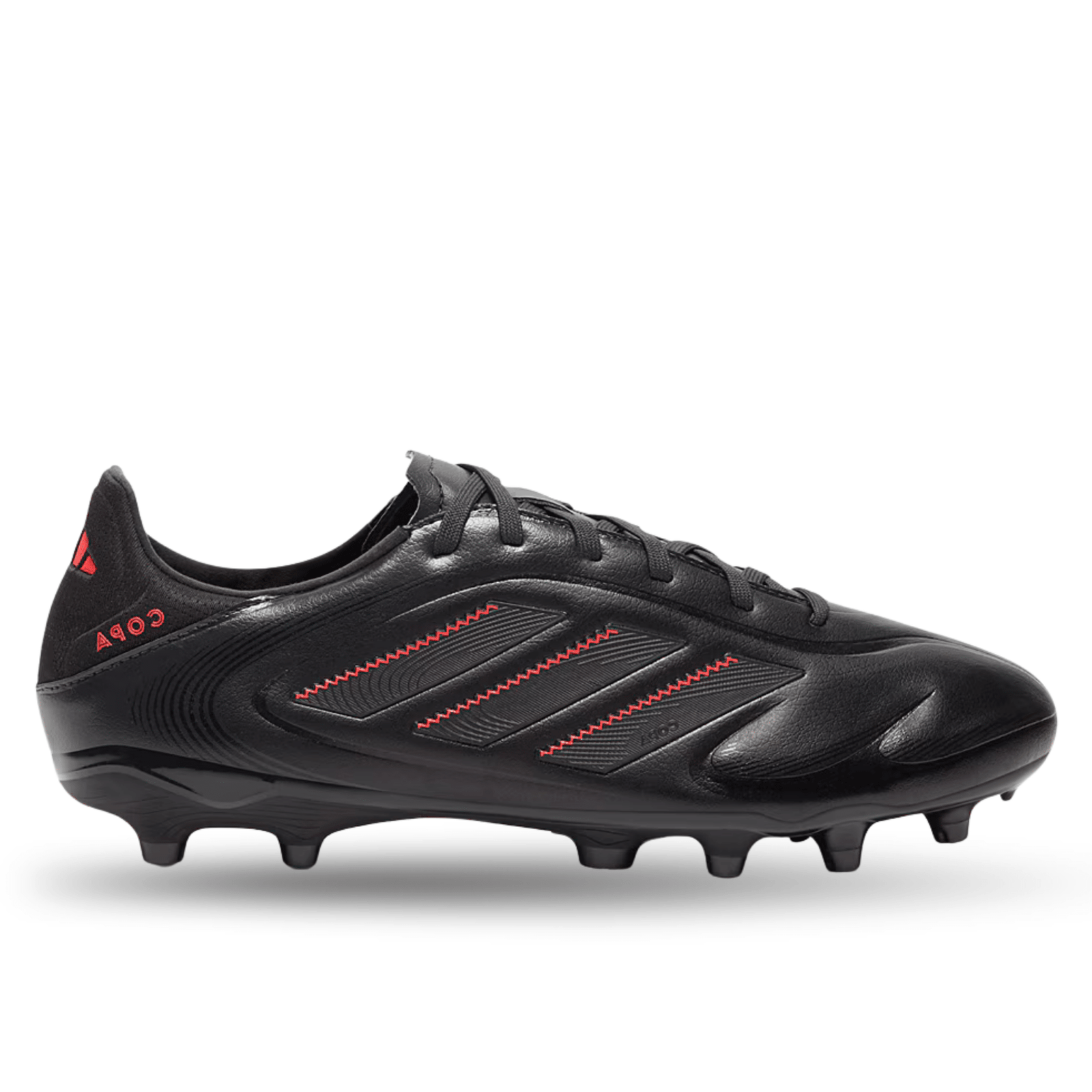 adidas Copa Pure III League FG/MG Soccer Cleats (Black/Carbon/Red) | SoccerWearhouse