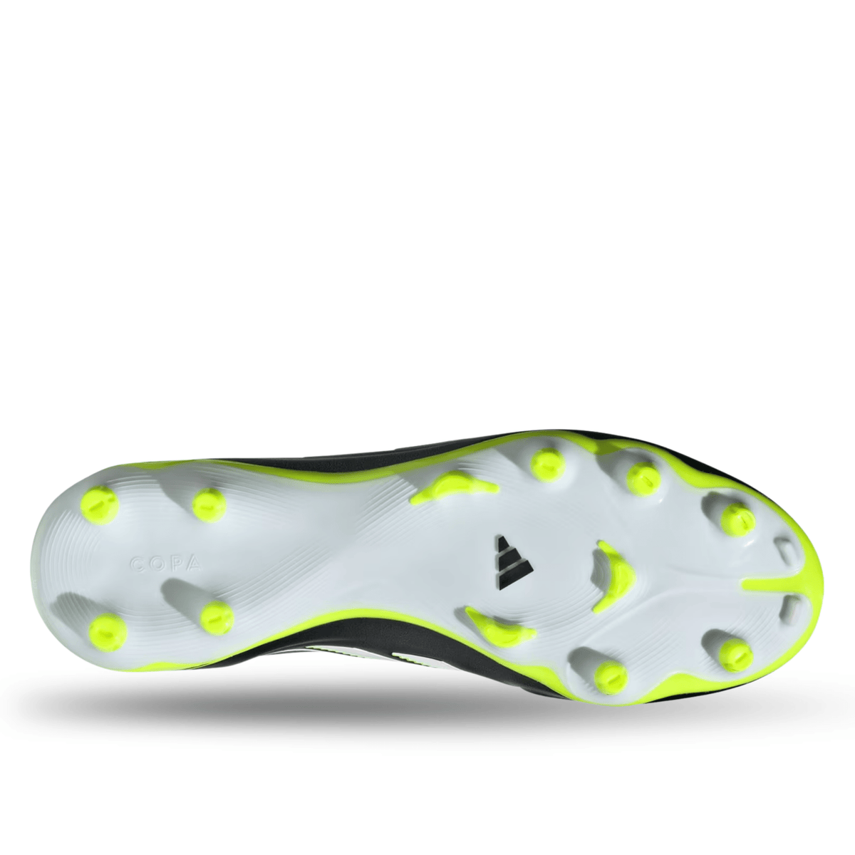 adidas Copa Pure III League FG/MG Soccer Cleats (Black/Lucid Lemon) | SoccerWearhouse