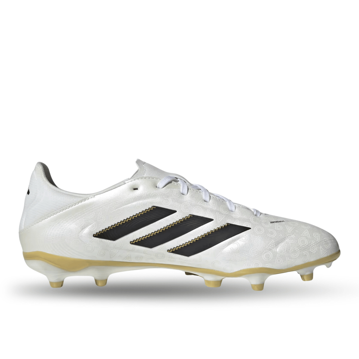 adidas Copa Pure III League Firm Ground Multi Ground Soccer Cleats (Zero Metallic/Black/Gold Metallic) | SoccerWearhouse