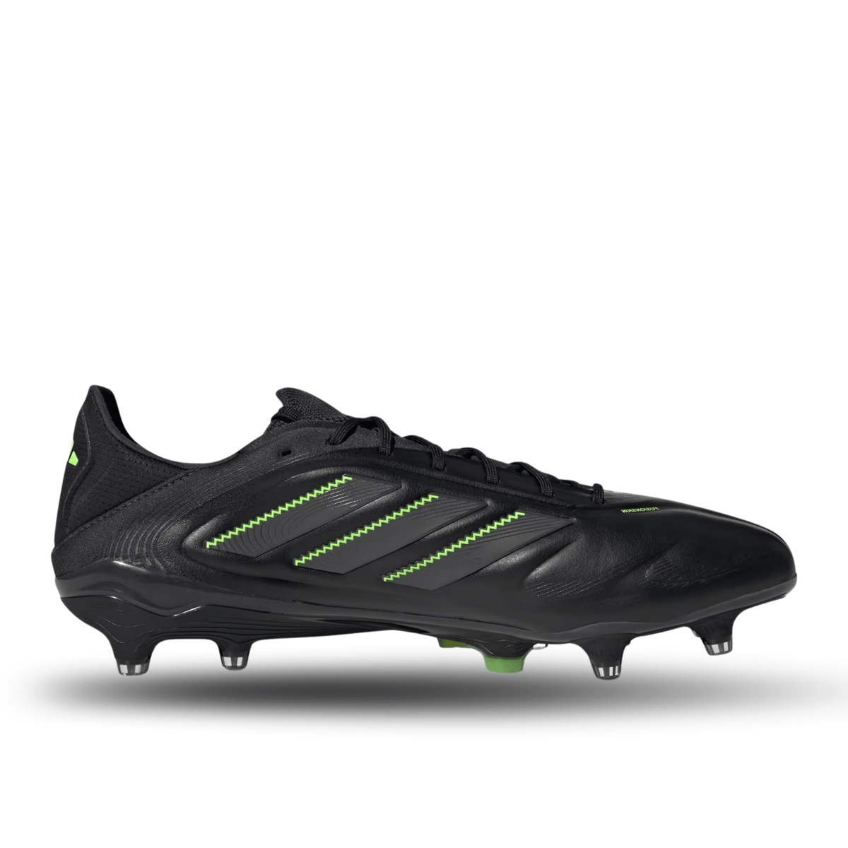 adidas Copa Pure III League Firm Ground/Multiple Ground Soccer Cleats (Black/Lucid Lemon) | SoccerWearhouse
